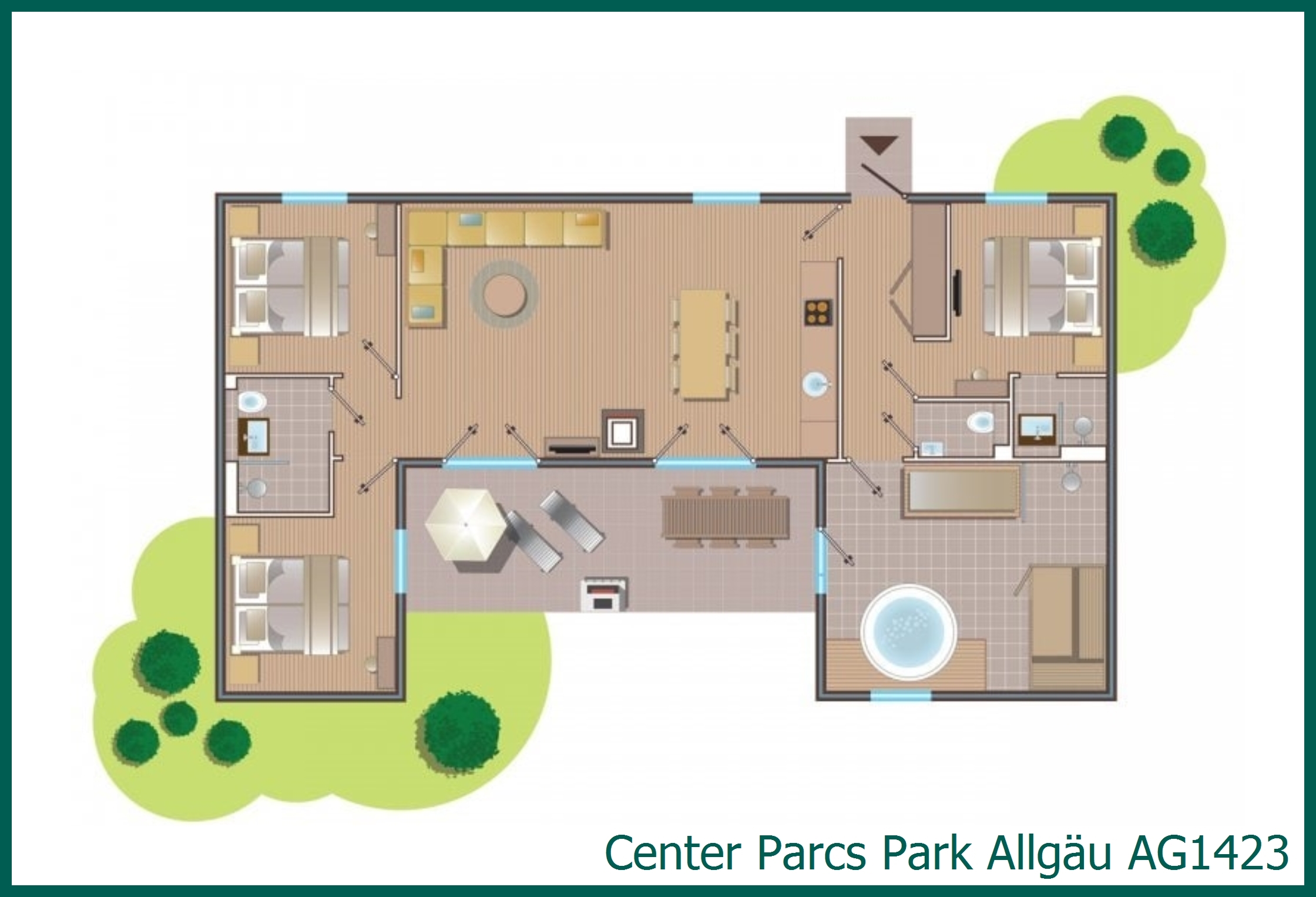 VIP-Ferienhaus AG1423 in Park Allgäu