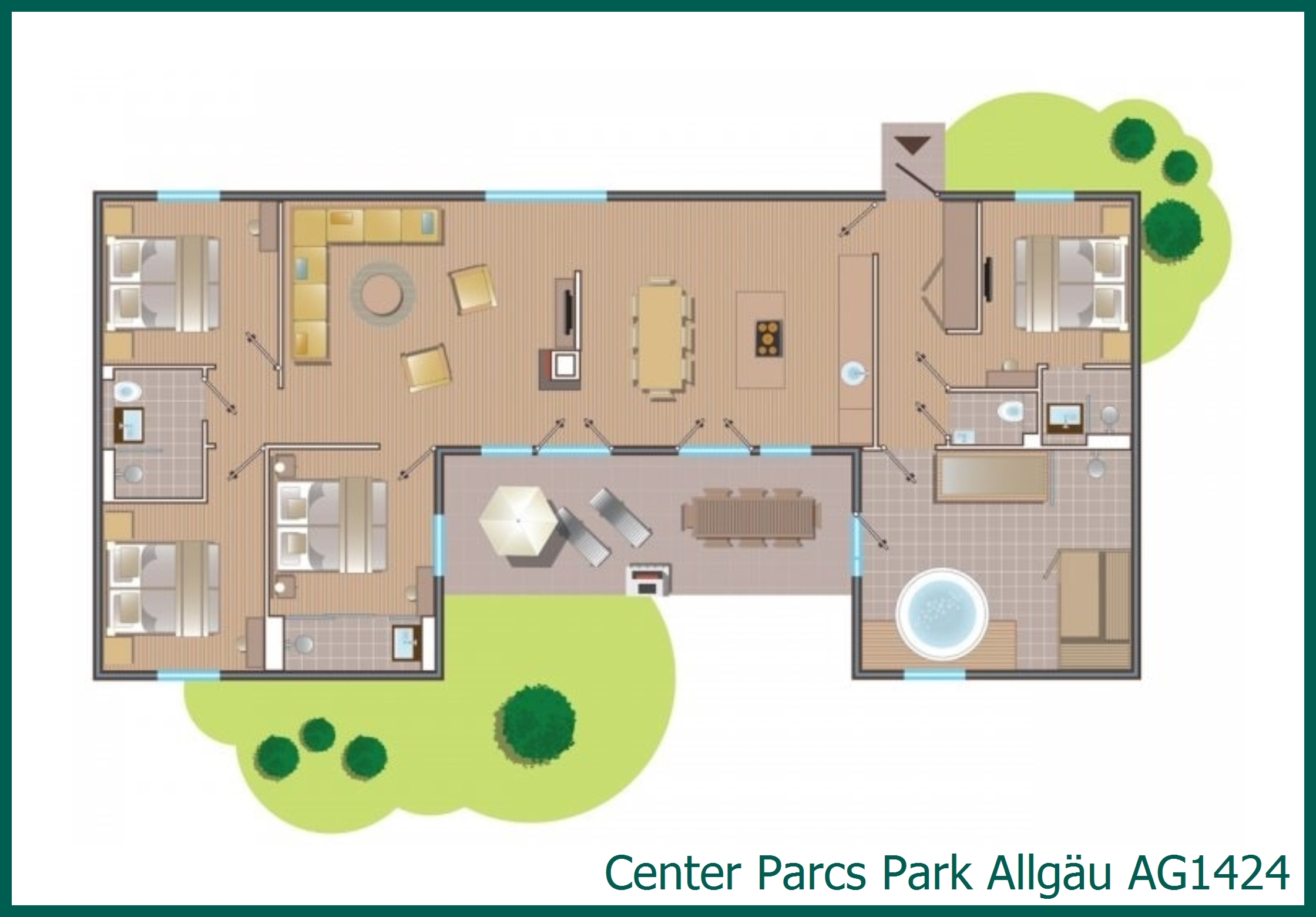 VIP-Ferienhaus AG1424 in Park Allgäu
