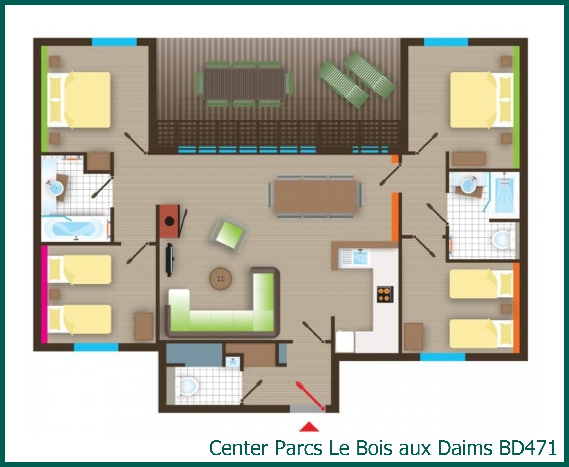 Comfort-Ferienhaus BD471 in Le Bois aux Daims