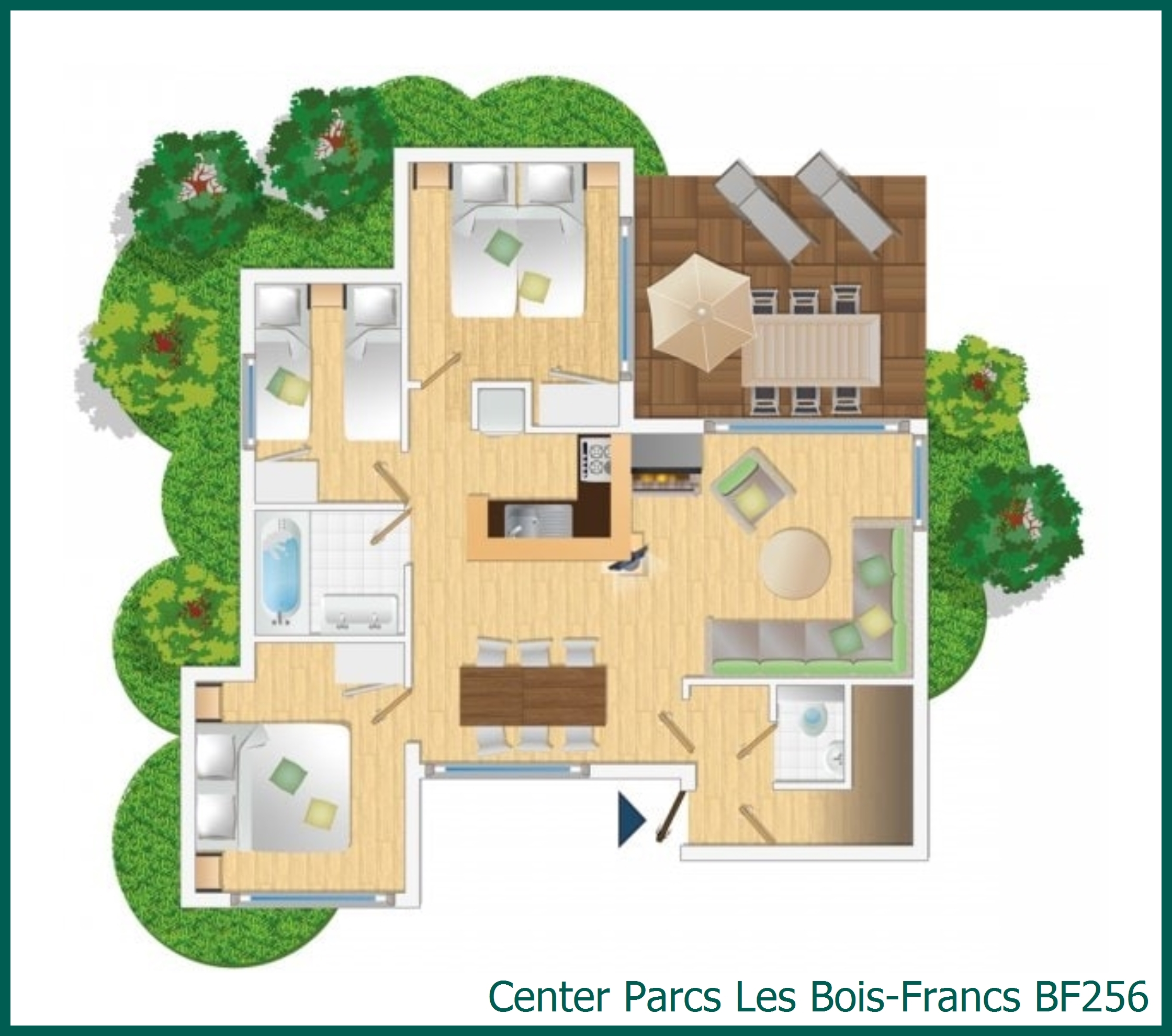Premium-Ferienhaus BF256 in Les Bois-Francs