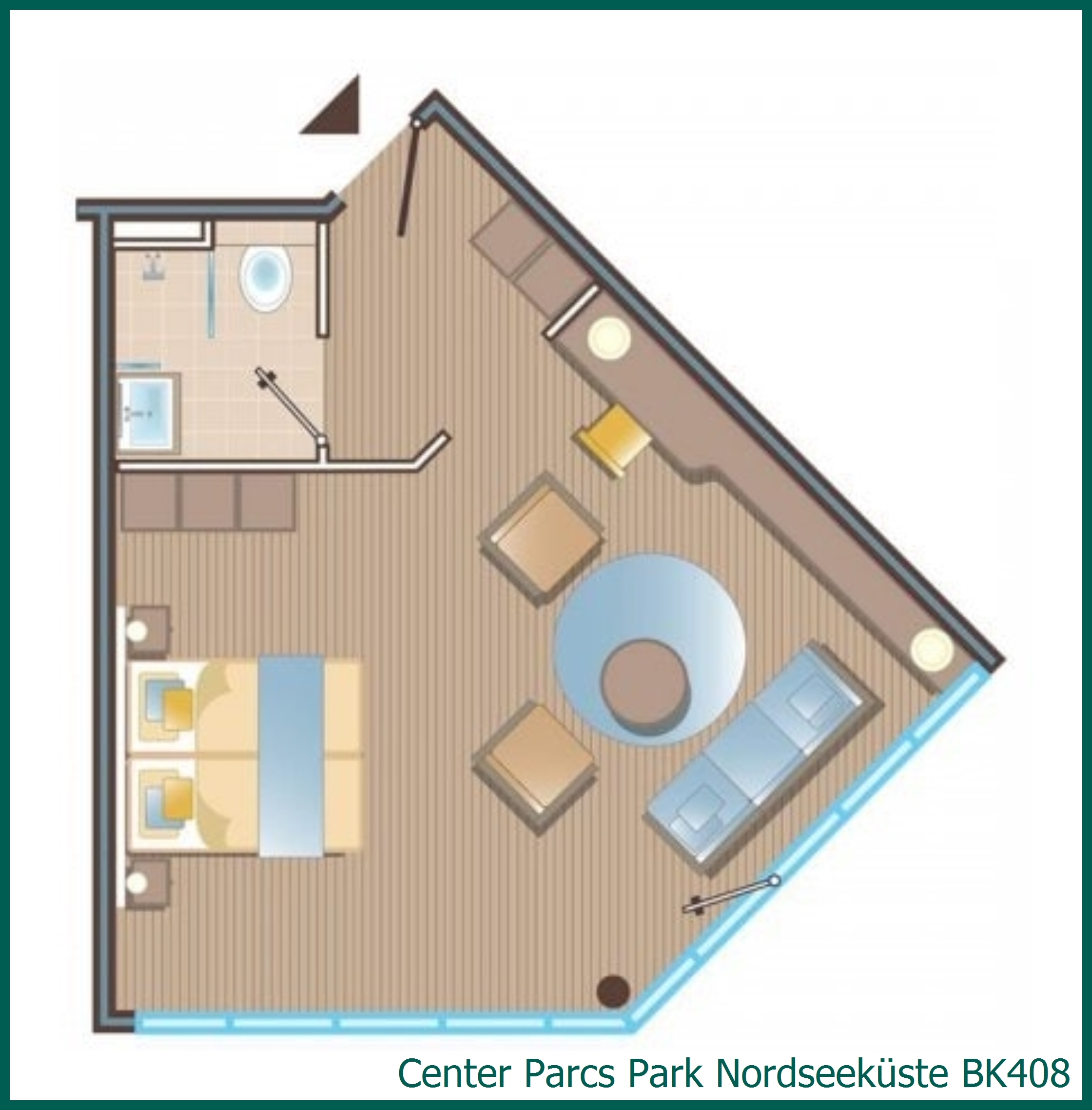 Hotelzimmer BK408 in Park Nordseeküste