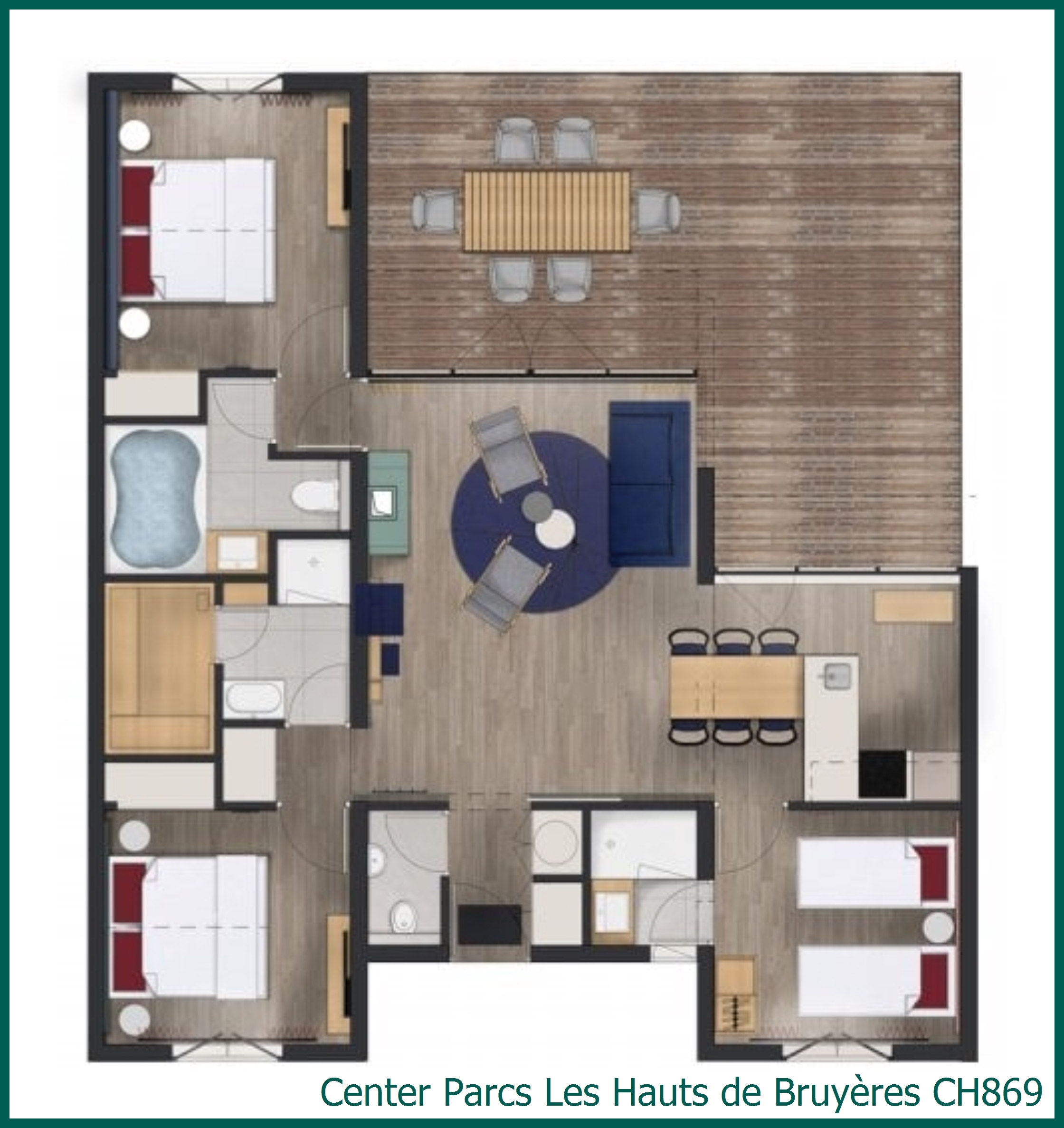 Cottage Bois VIP CH869 à Les Hauts de Bruyères