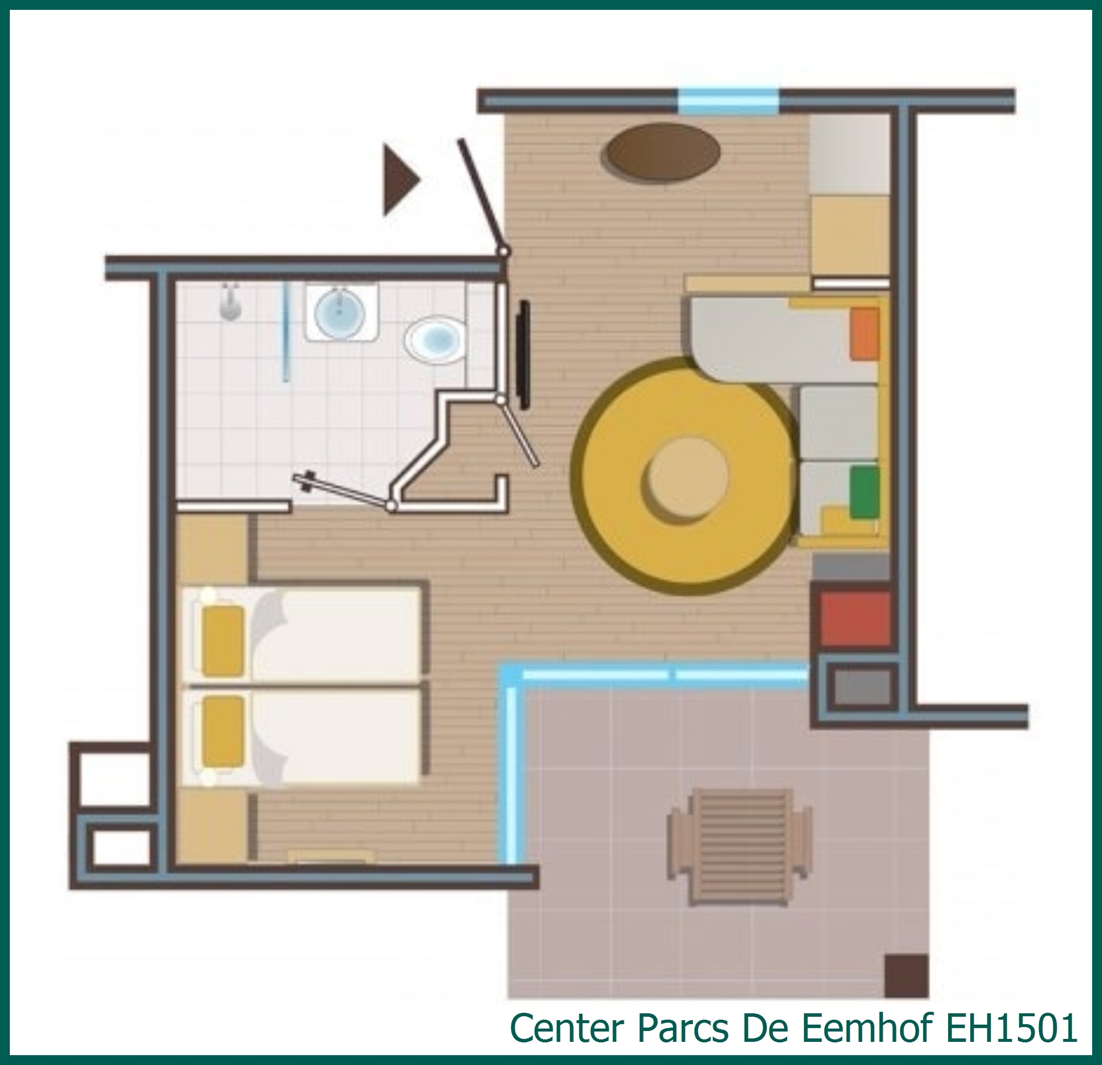 Chambre d'hôtel EH1501 à De Eemhof