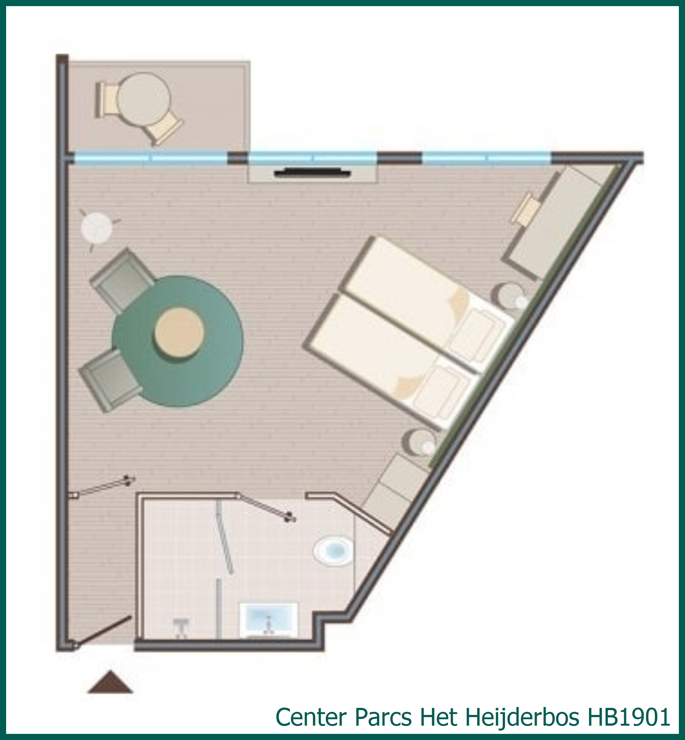 Hotelzimmer HB1901 in Het Heijderbos