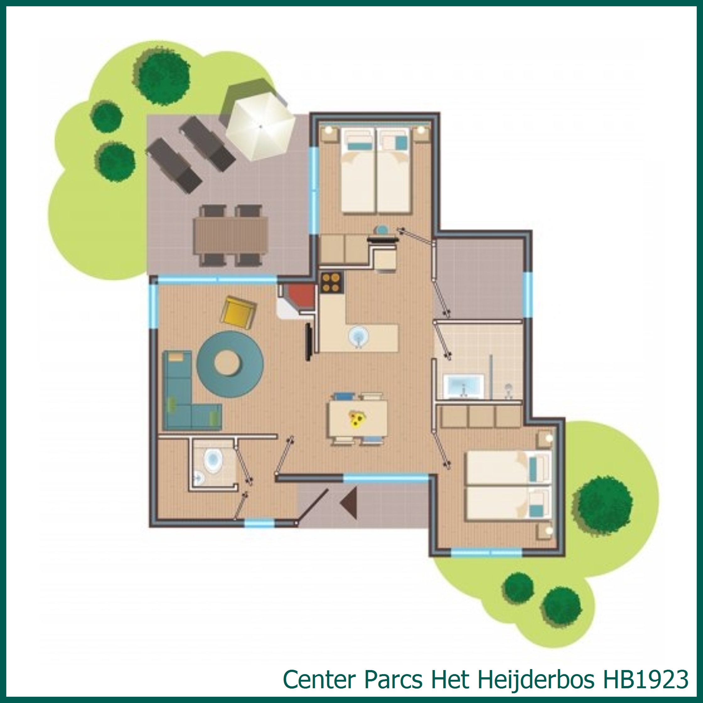 Premium-Ferienhaus HB1923 in Het Heijderbos