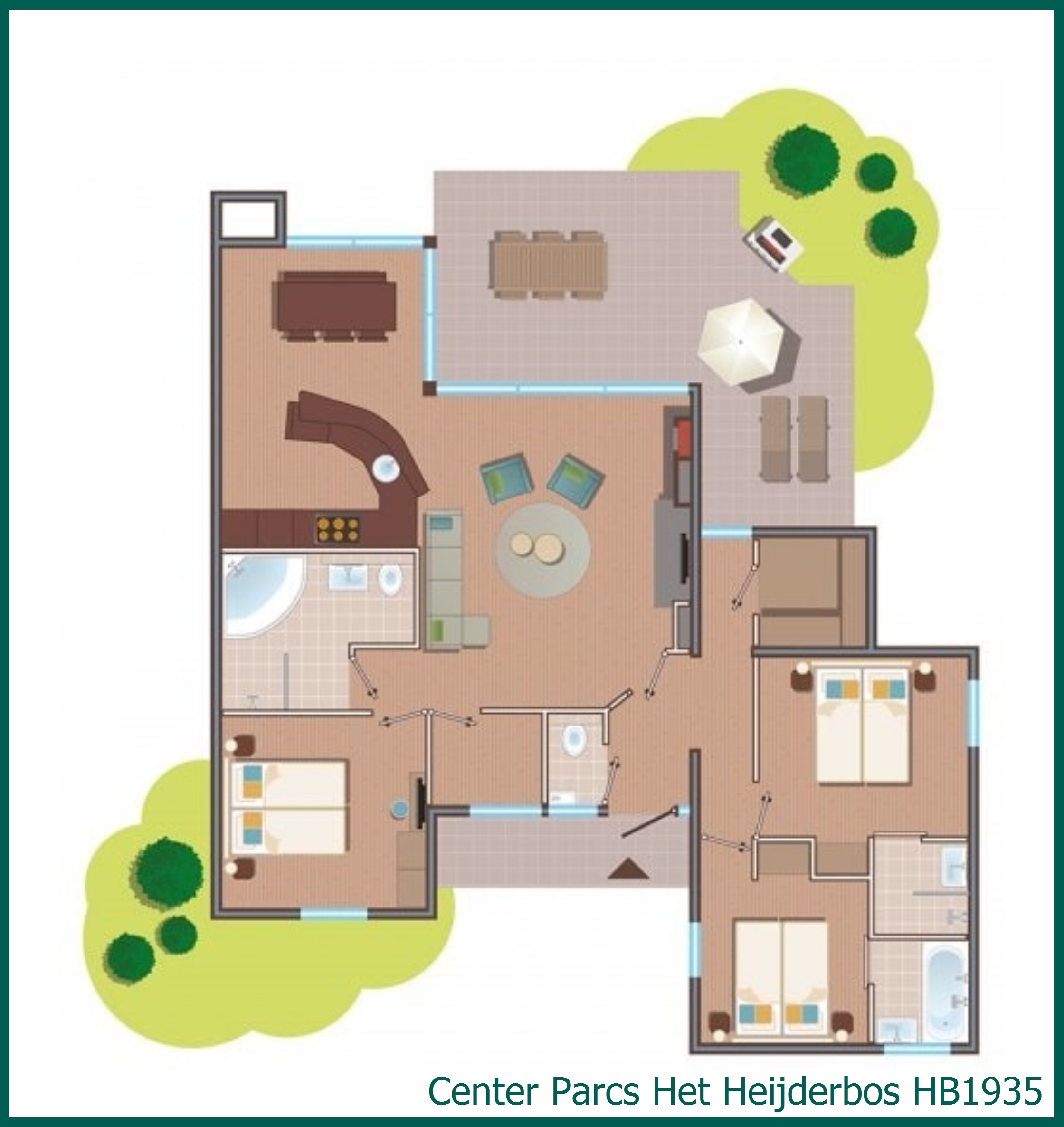 Eden-VIP-Ferienhaus HB1935 in Het Heijderbos