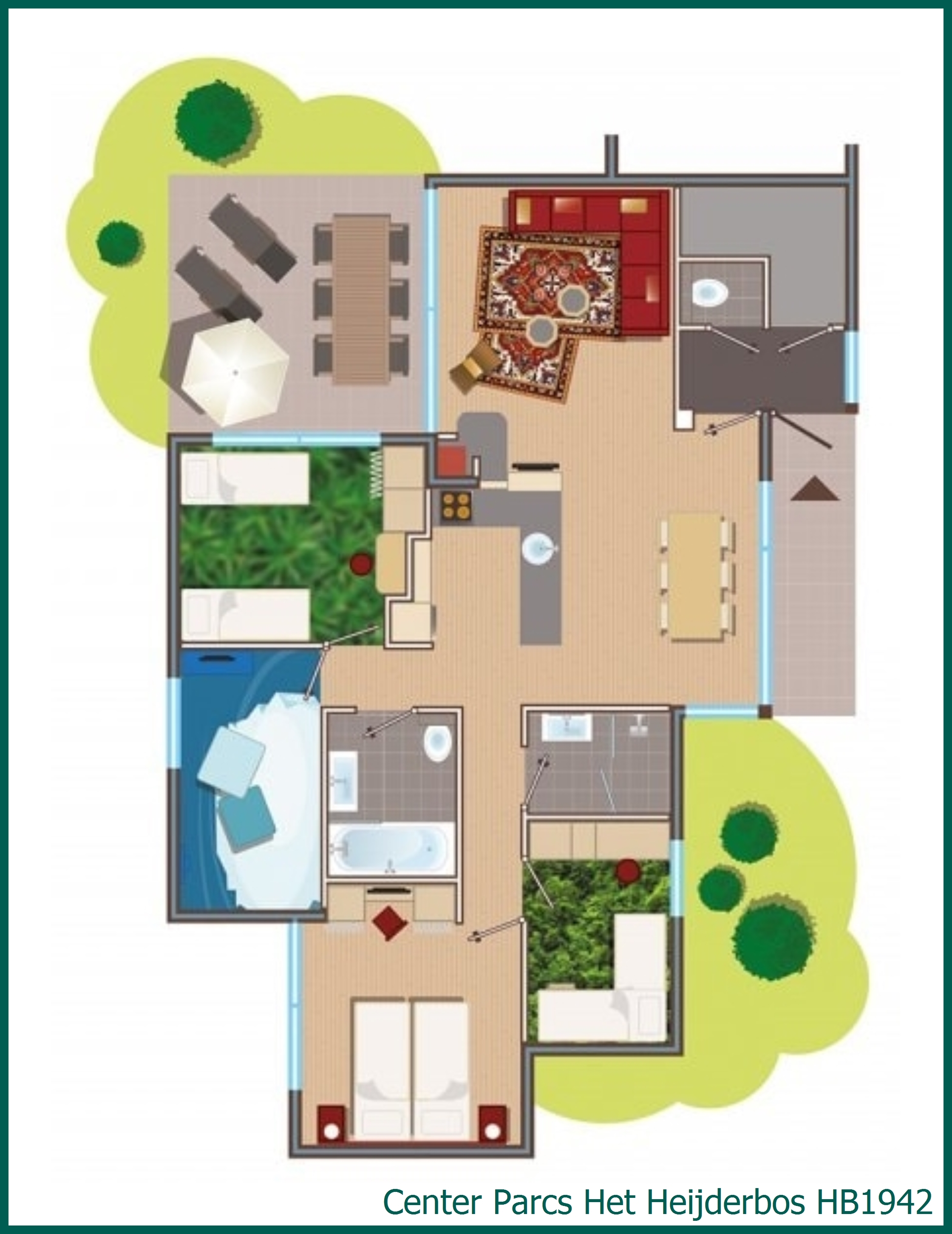 Abenteuer-Ferienhaus HB1942 in Het Heijderbos