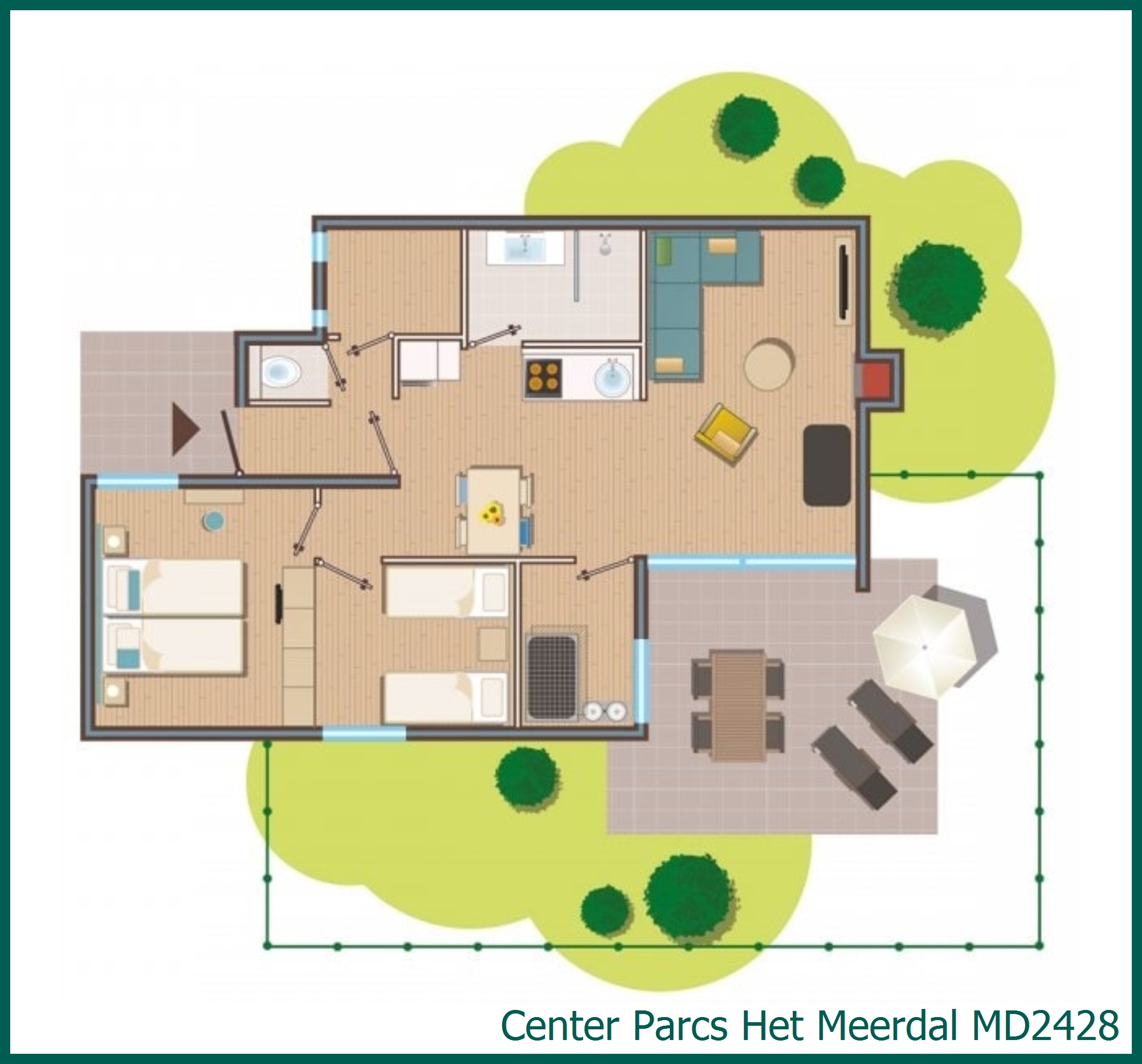 Cottage chien Premium MD2428 à Het Meerdal