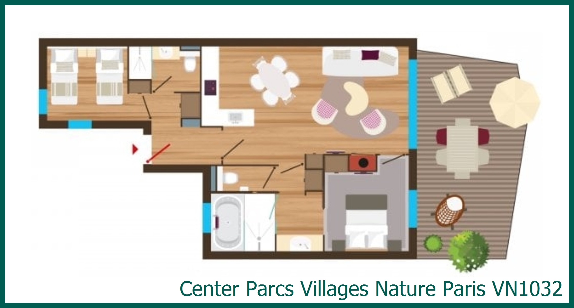 Ferienhaus VN1032 in Villages Nature Paris