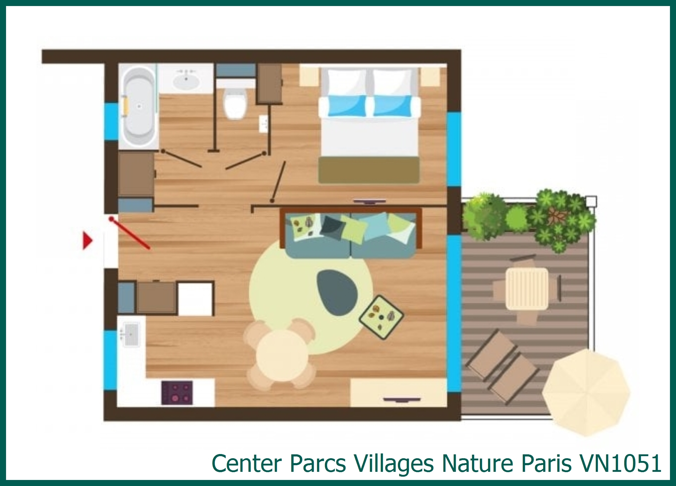 Apartment VN1051 in Villages Nature Paris