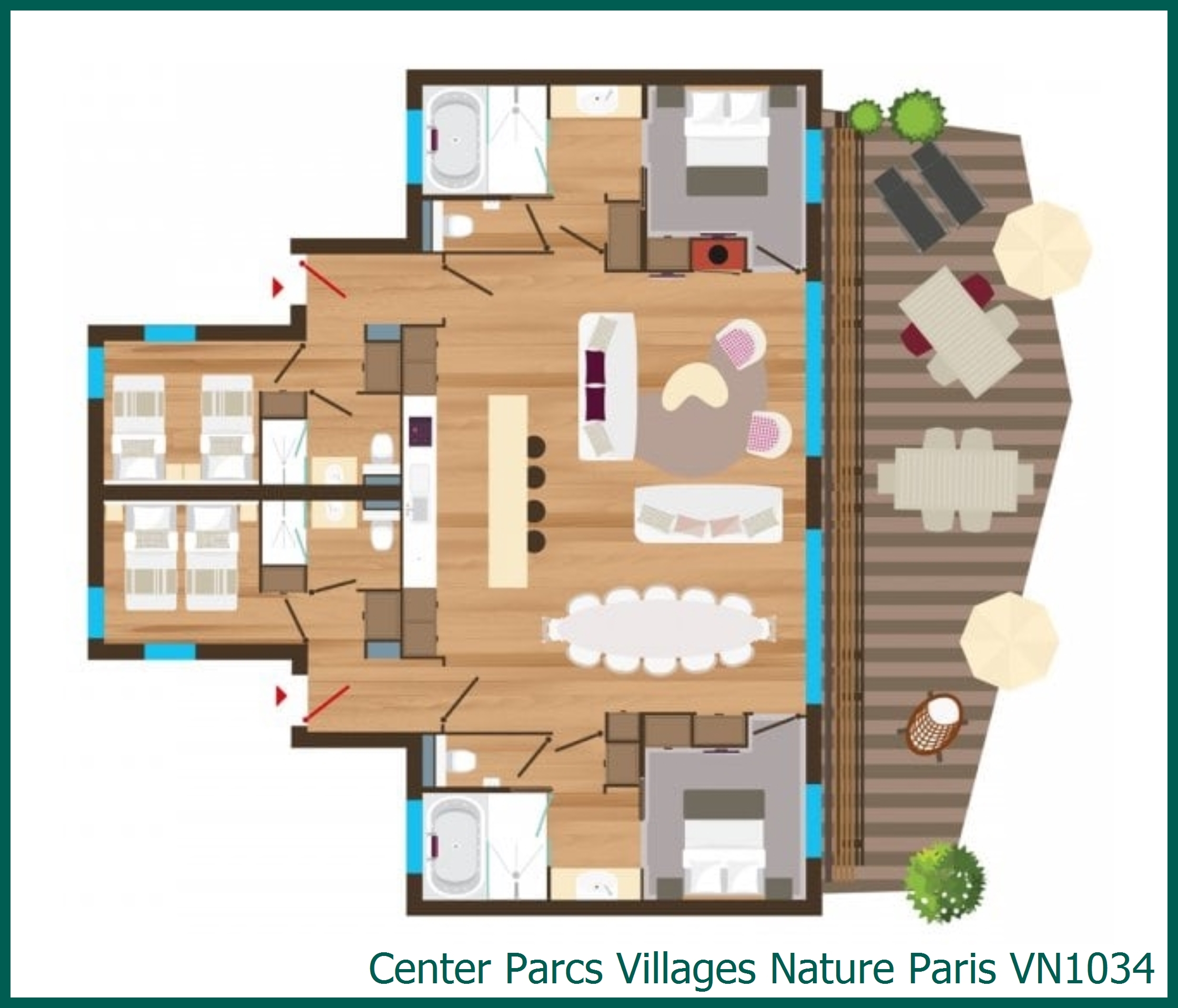 Cottage VIP VN1034 à Villages Nature Paris
