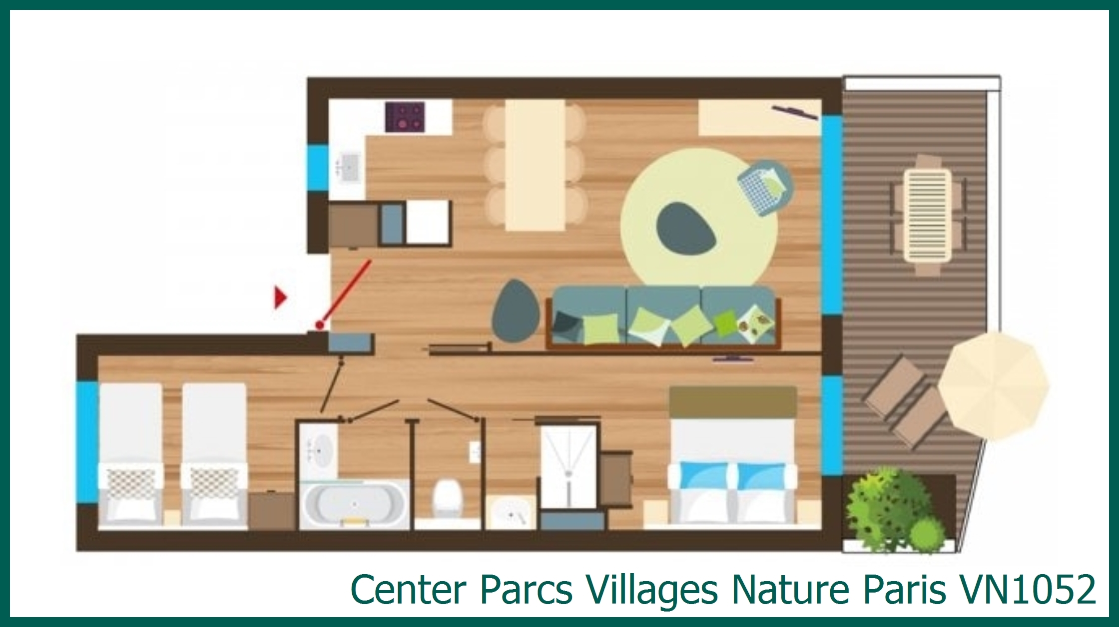 Appartement Premium VN1052 à Villages Nature Paris