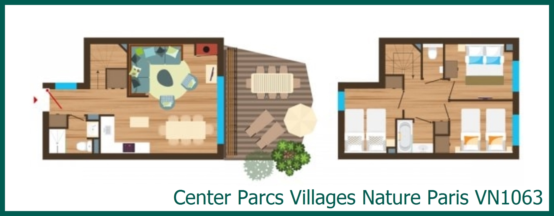 Cottage Premium VN1063 à Villages Nature Paris
