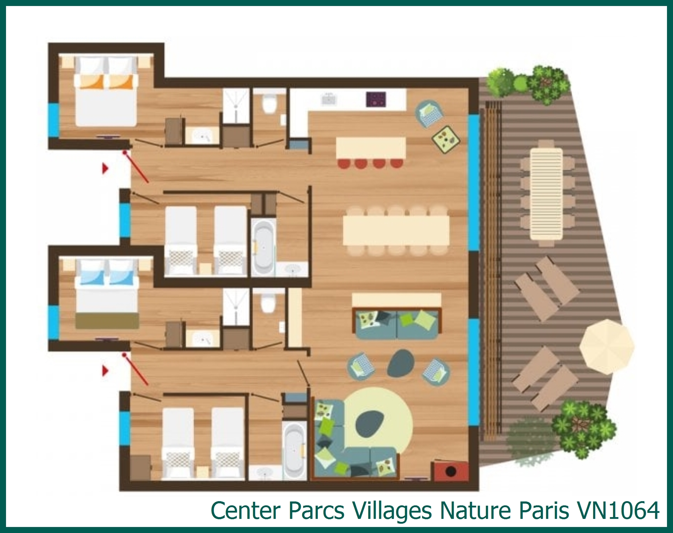 Cottage Premium VN1064 à Villages Nature Paris