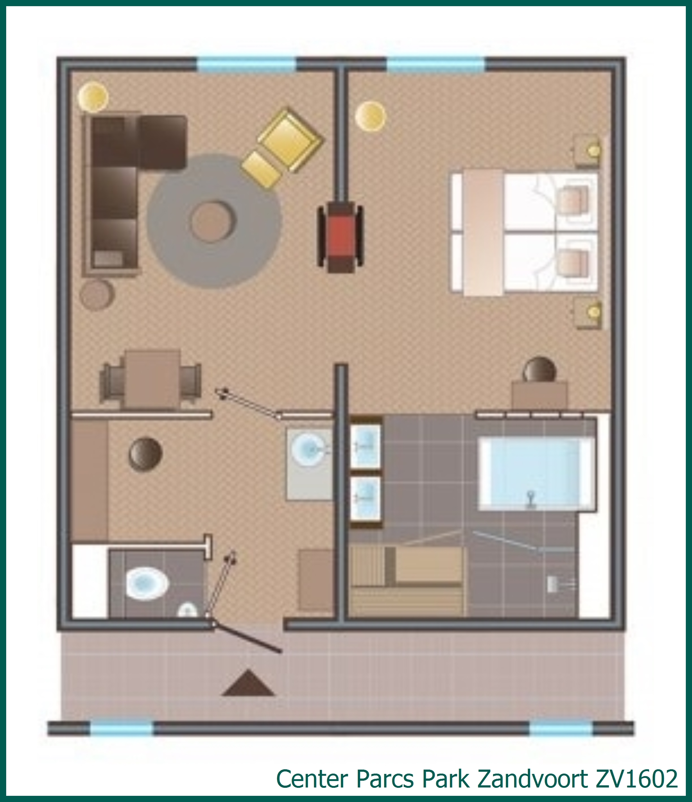 Suite d'hôtel Exclusive Wellness ZV1602 à Park Zandvoort