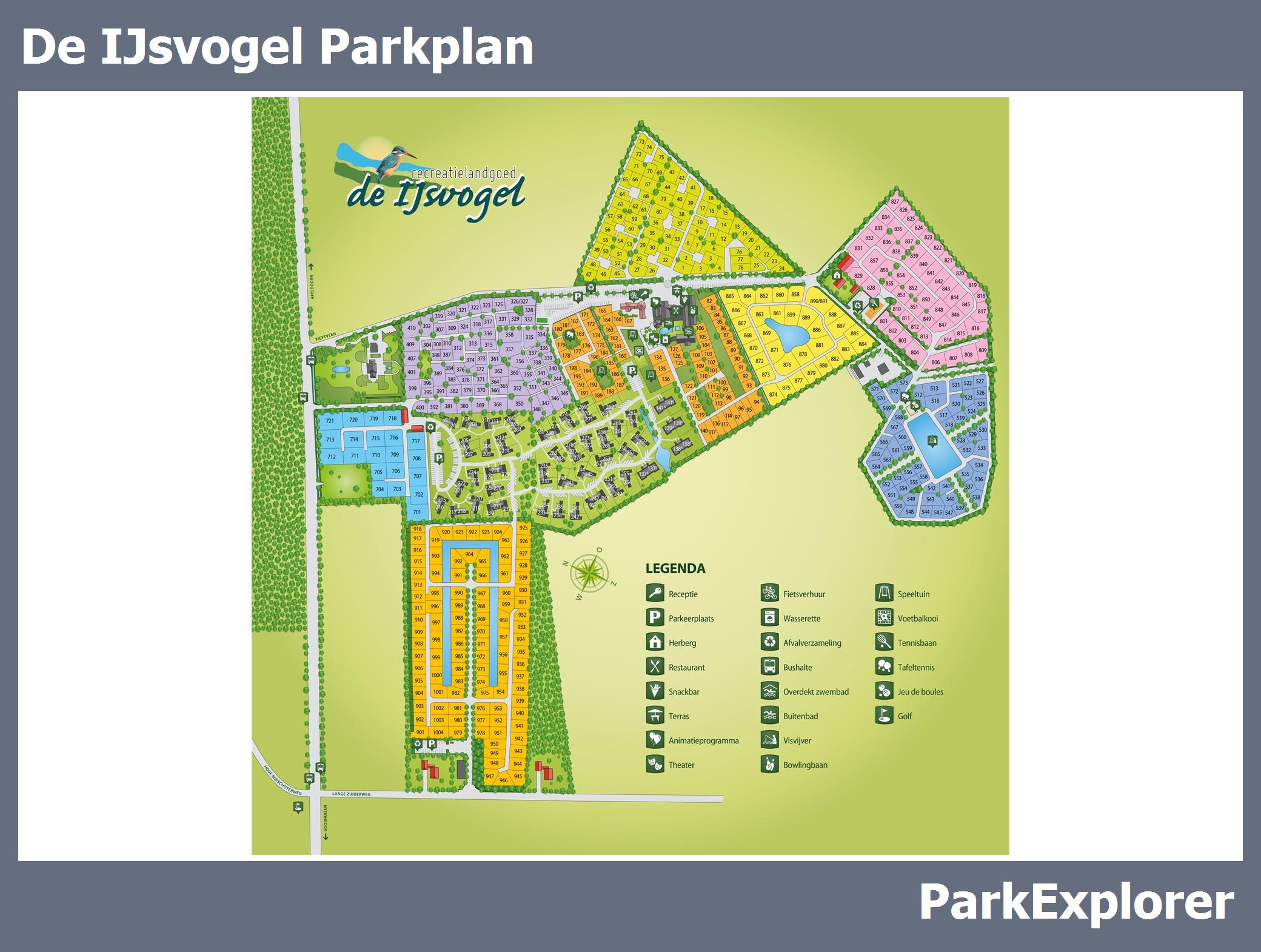Karte und Lageplan De IJsvogel