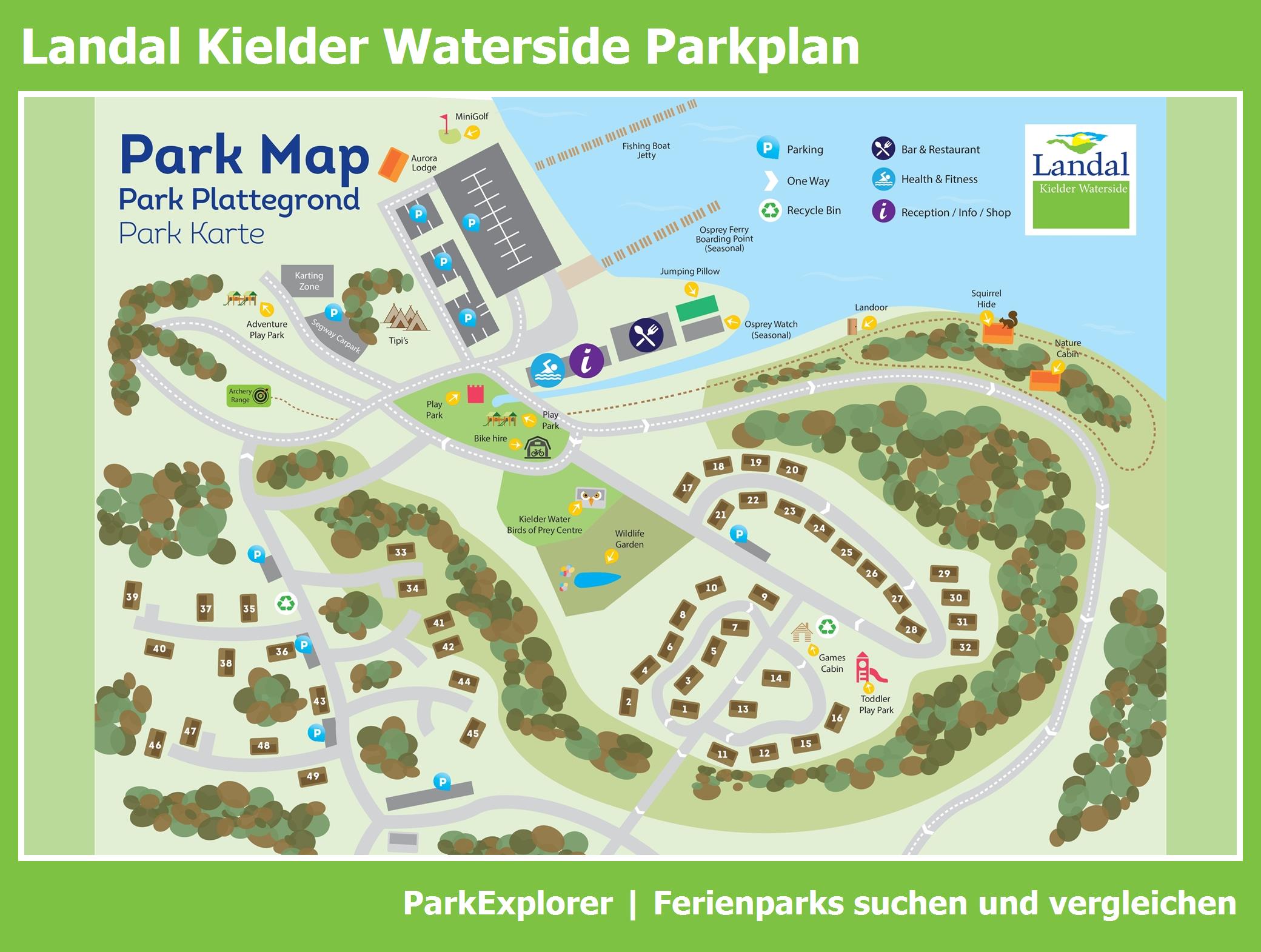 Karte und Lageplan Kielder Waterside