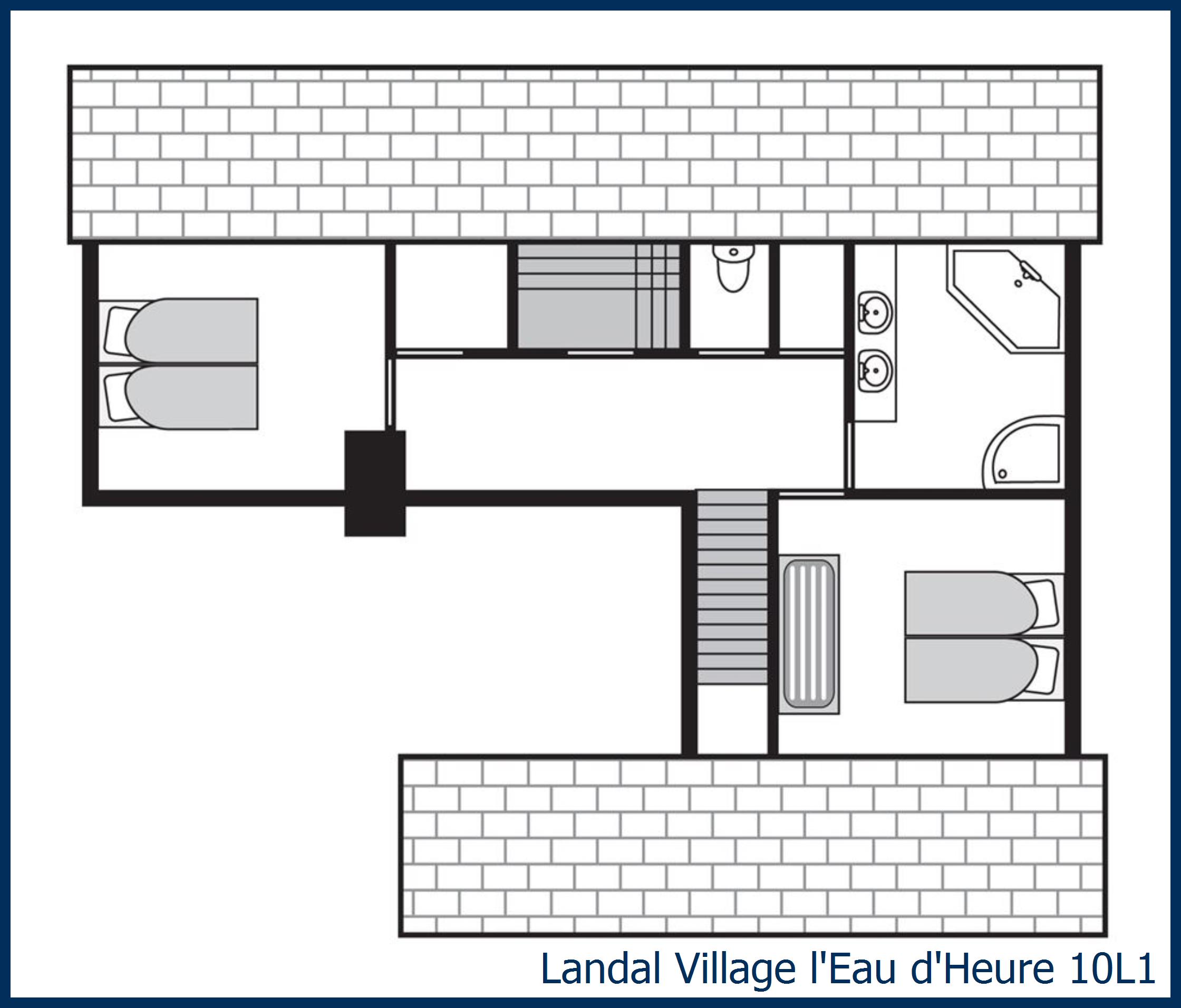 Bungalow 10L1 à Village l'Eau d'Heure