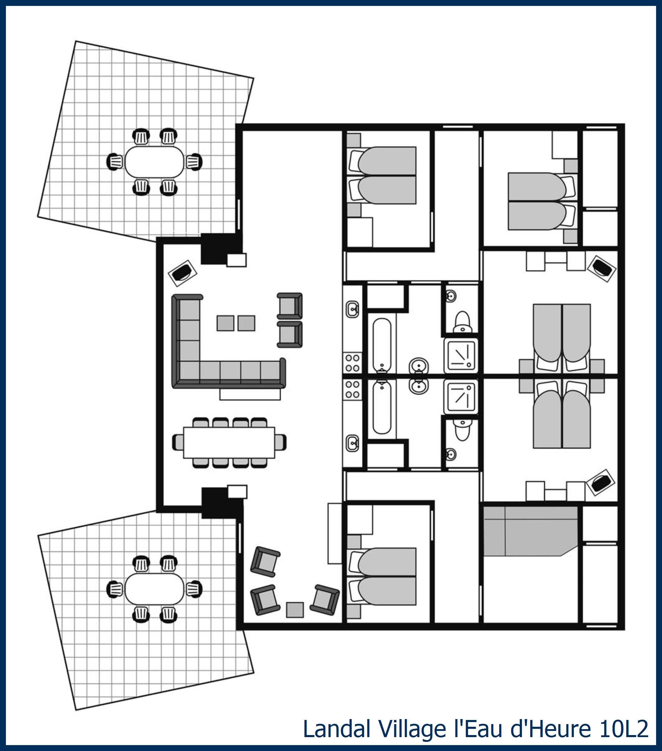Bungalow 10L2 à Village l'Eau d'Heure
