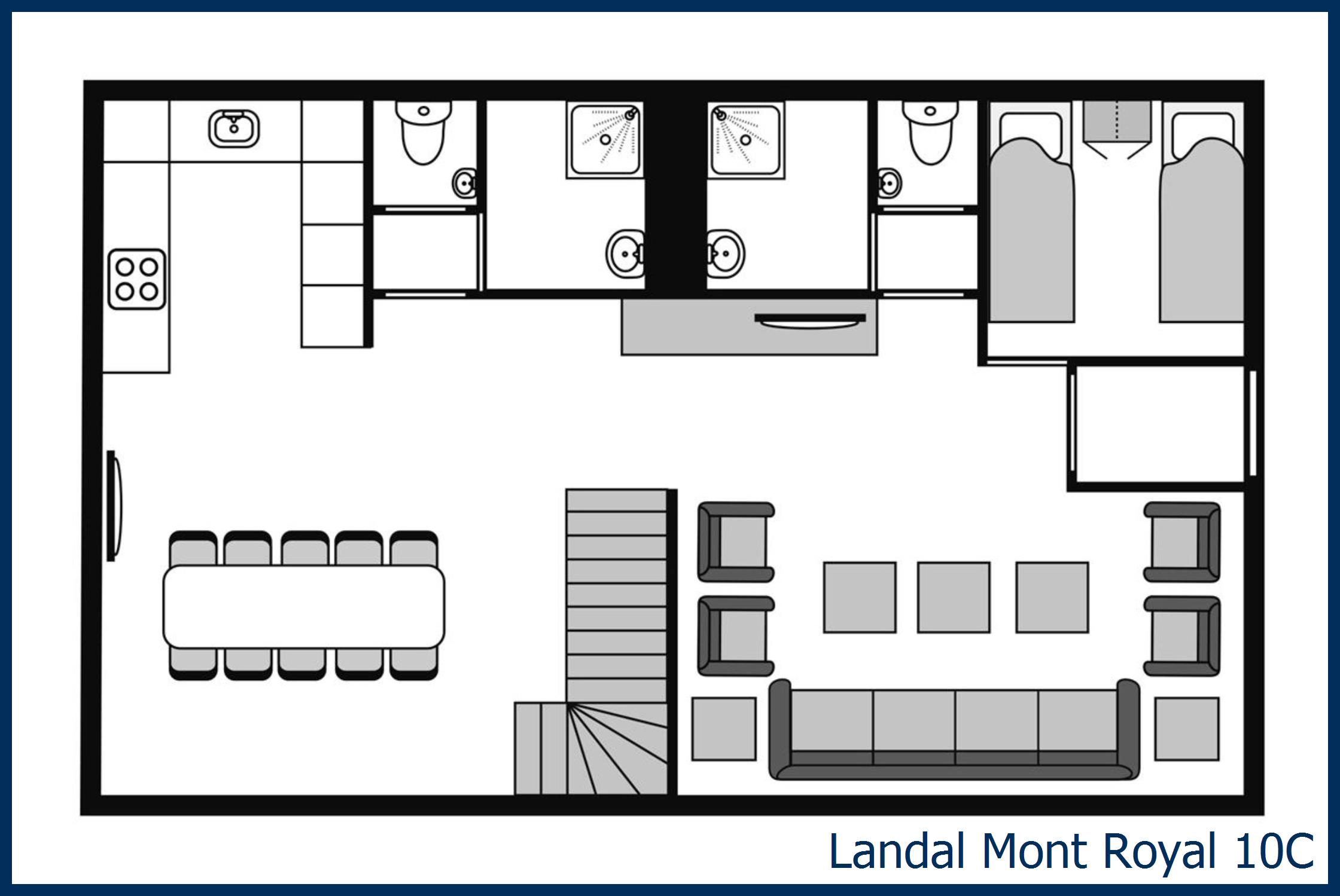 Bungalow 10C à Mont Royal