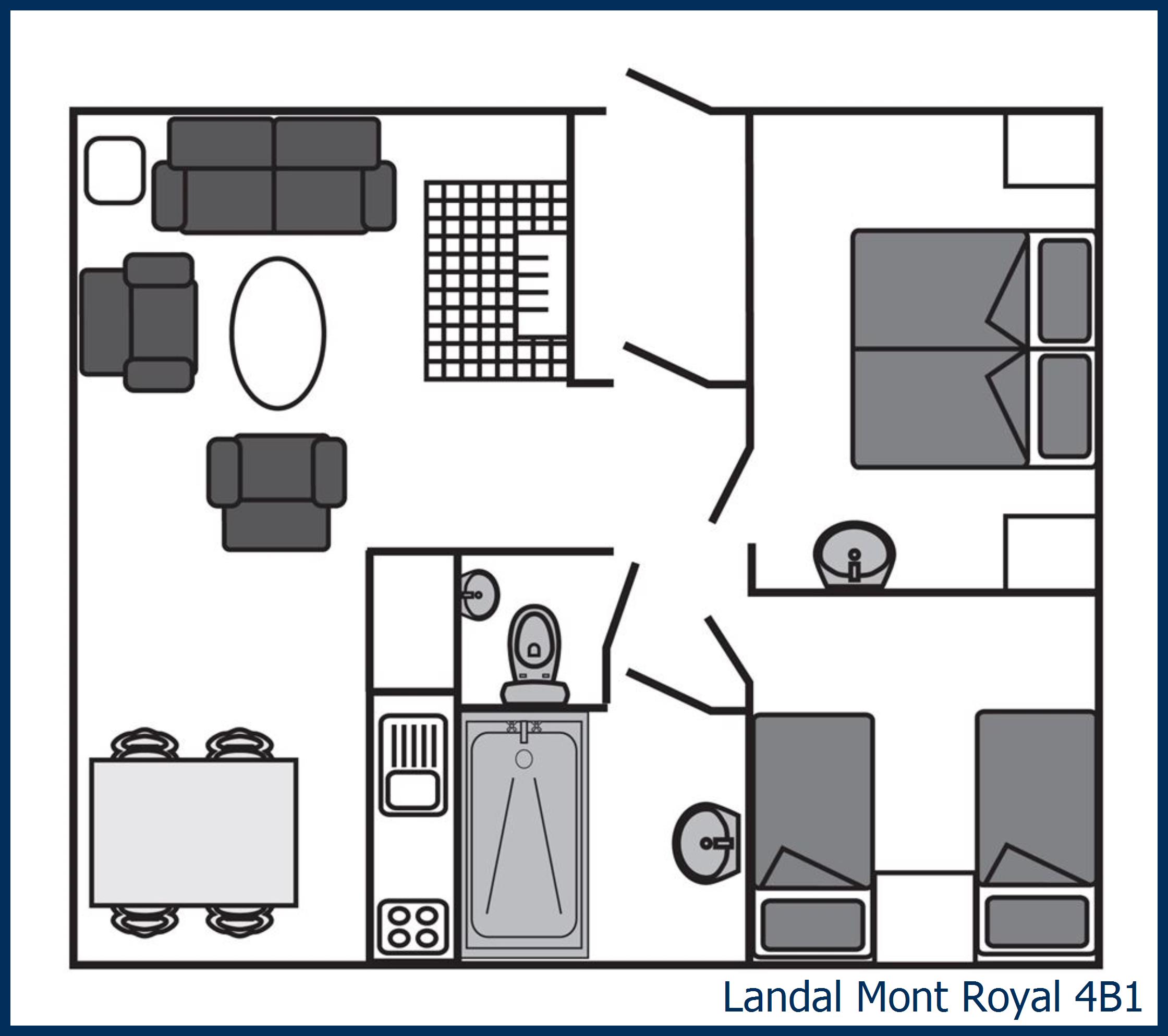 Bungalow 4B1 à Mont Royal