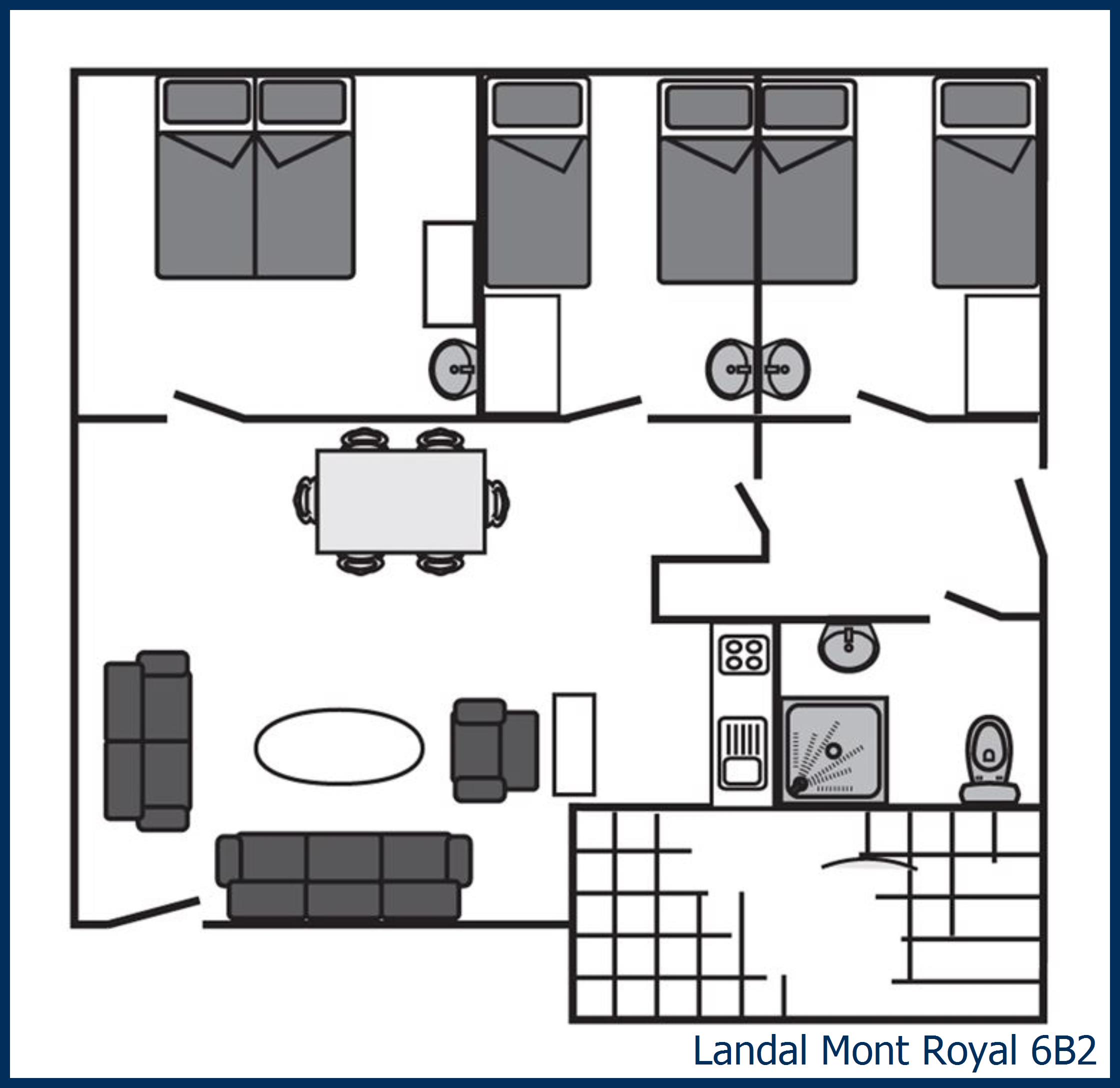 Bungalow 6B2 à Mont Royal