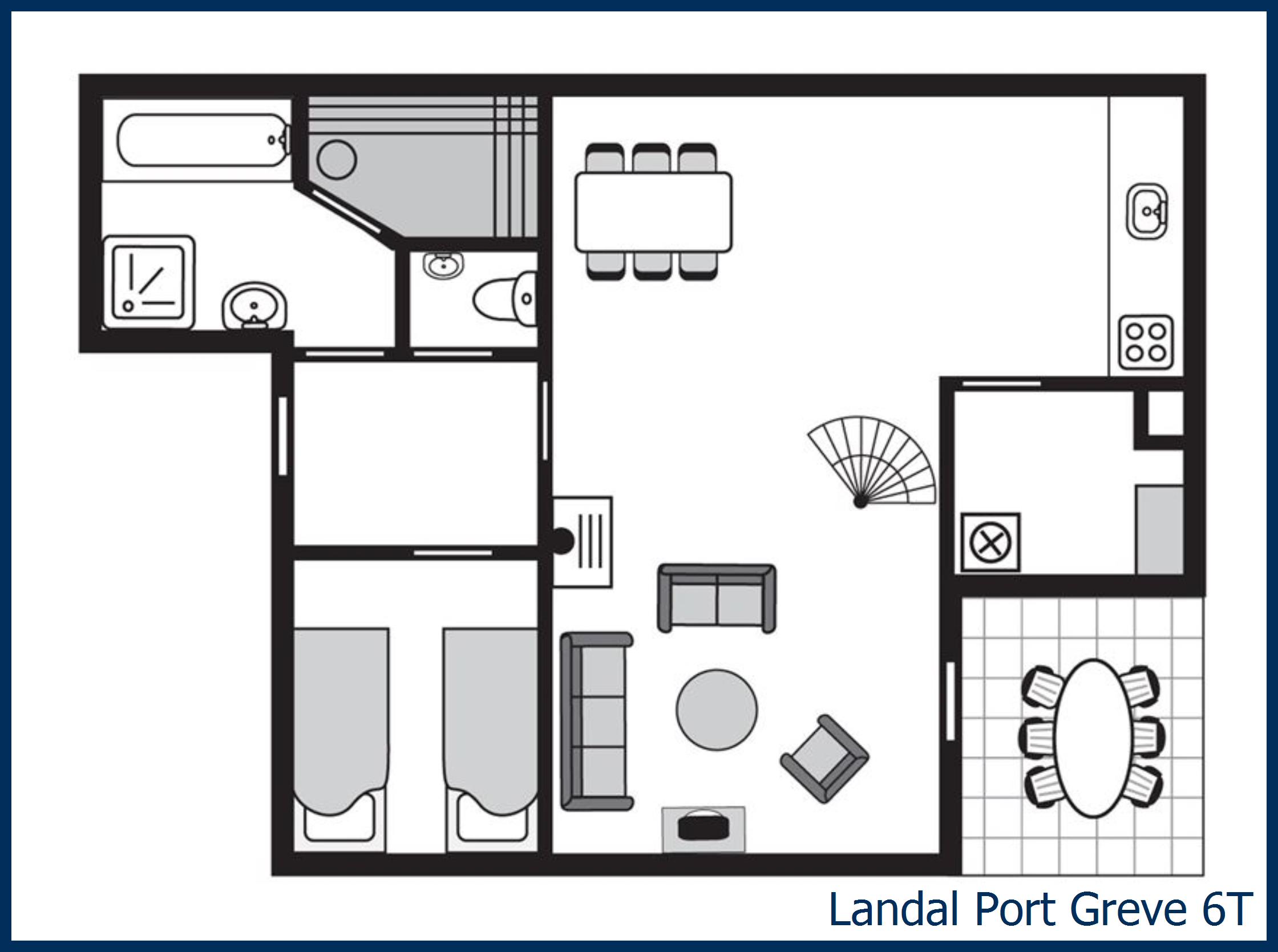 Bungalow 6T à Port Greve