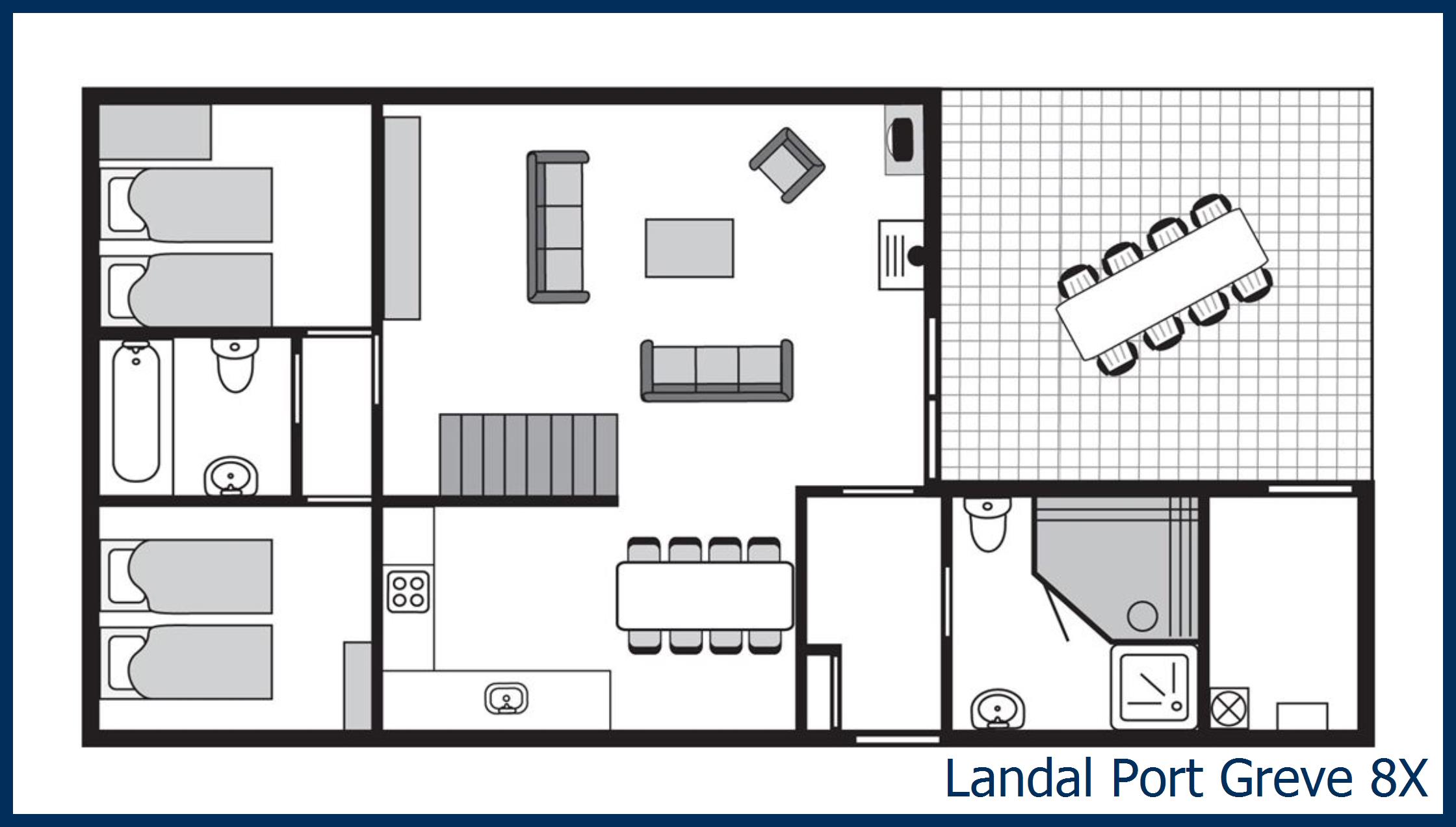 Bungalow 8X à Port Greve