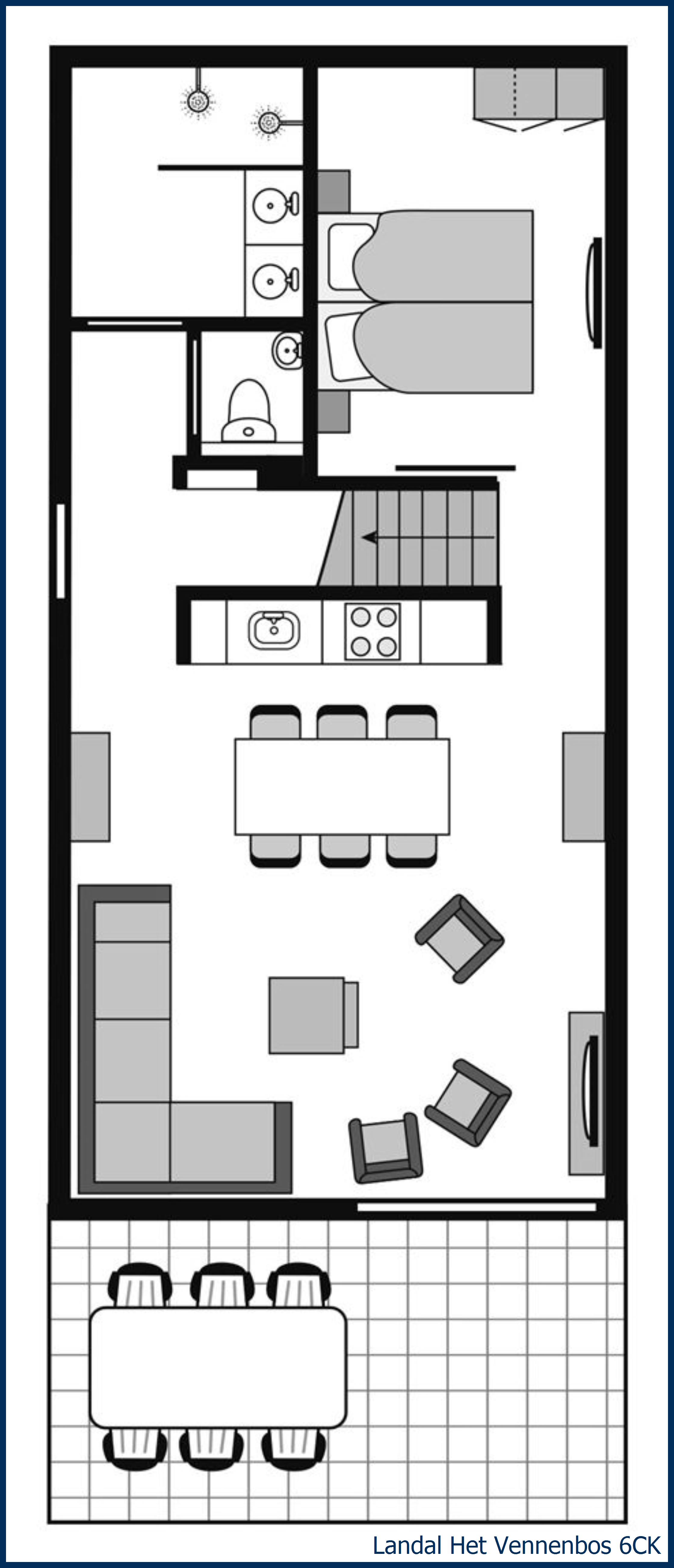 Bungalow enfent 6CK à Het Vennenbos