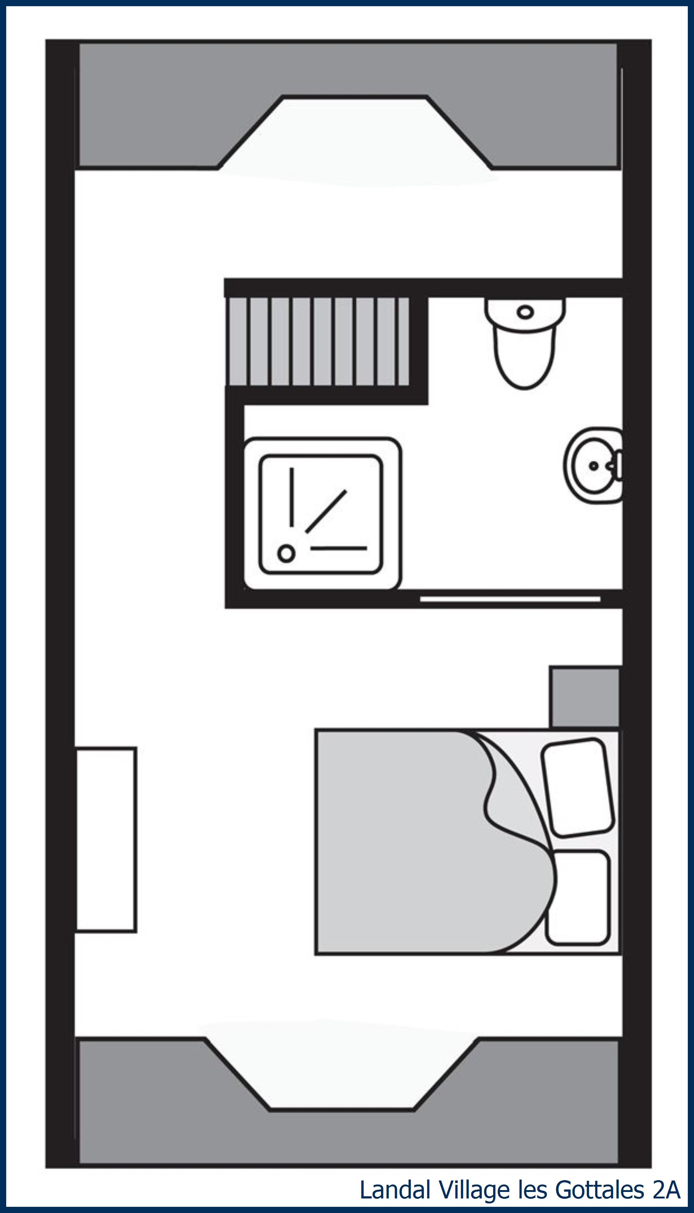 Bungalow 2A à Village les Gottales