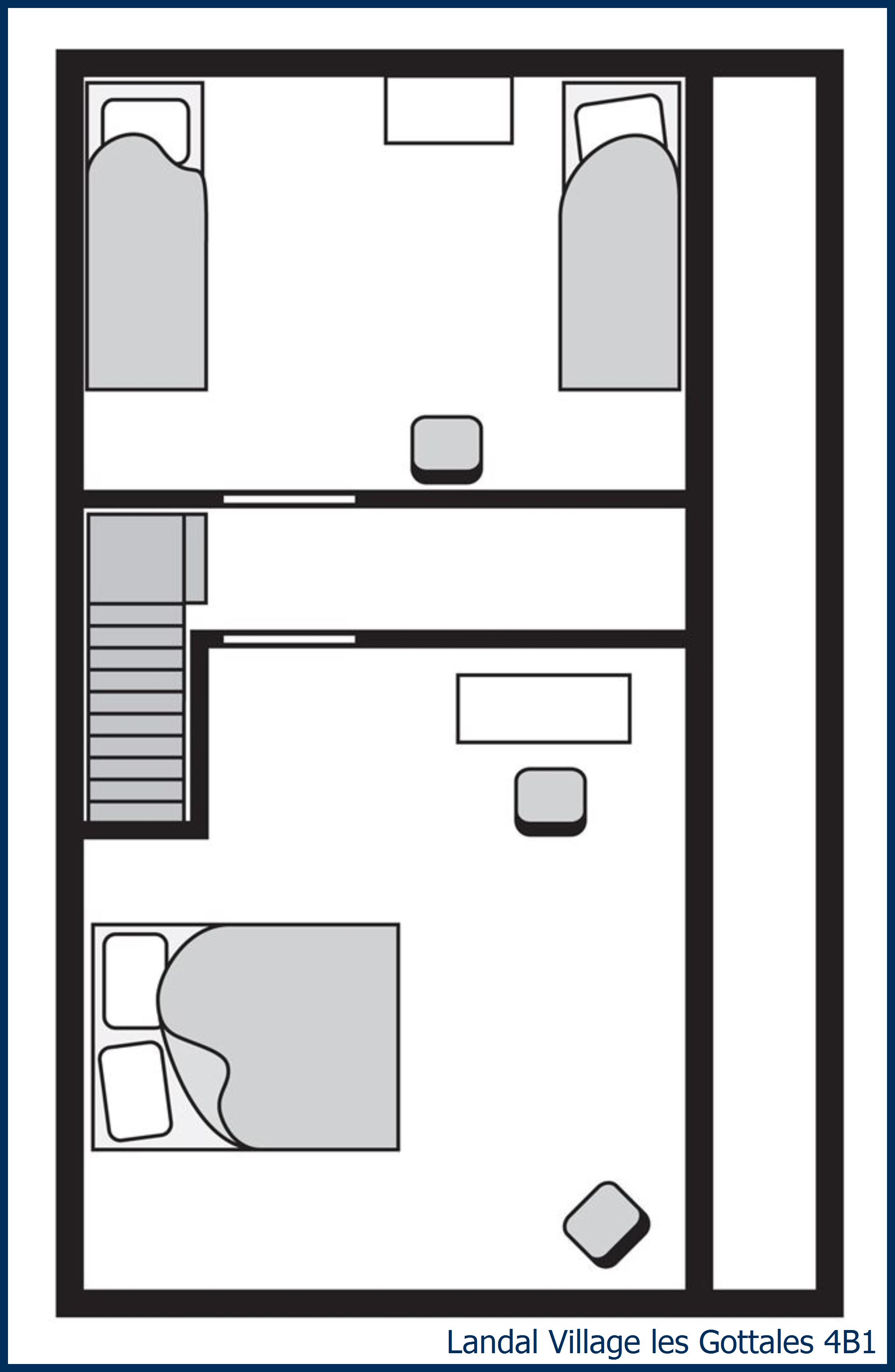 Bungalow 4B1 à Village les Gottales