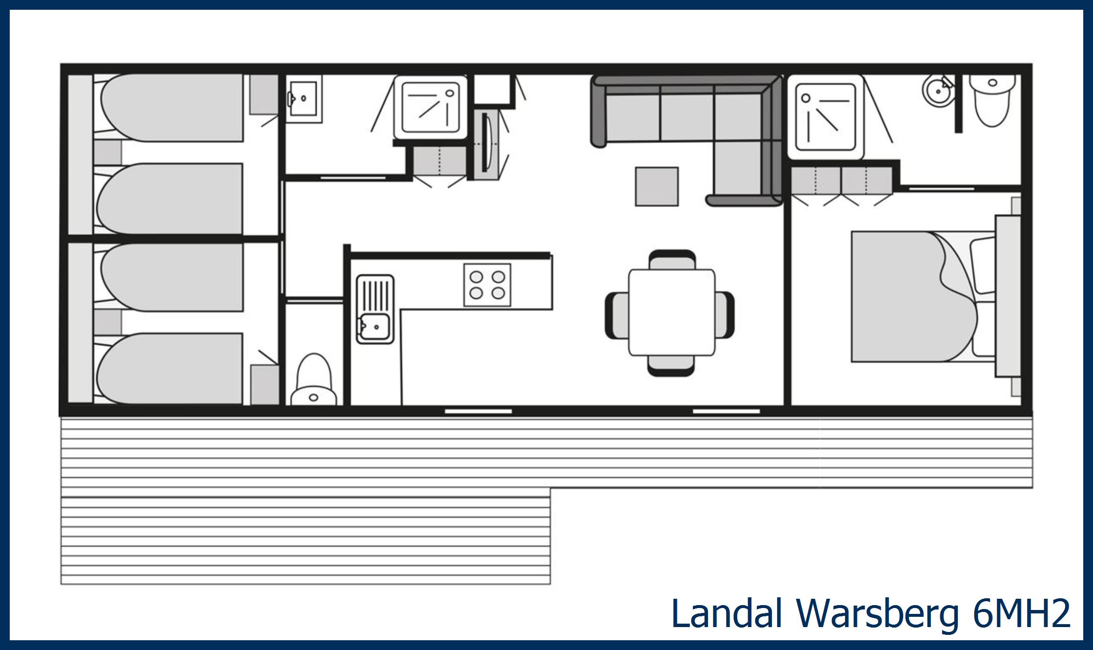 Caravane résidentielle 6mh2 à Warsberg