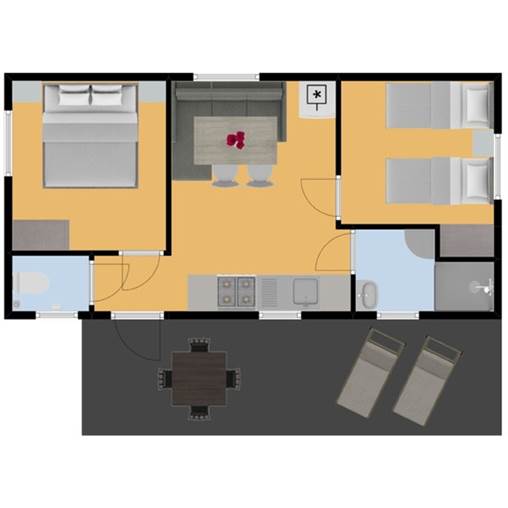 Mobil home fare 4BDV à Belledonne