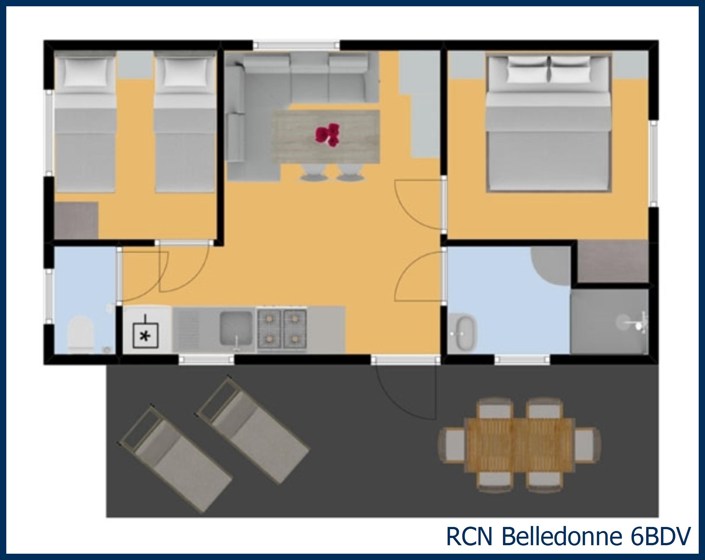 Mobil home goléon 6BDV à Belledonne