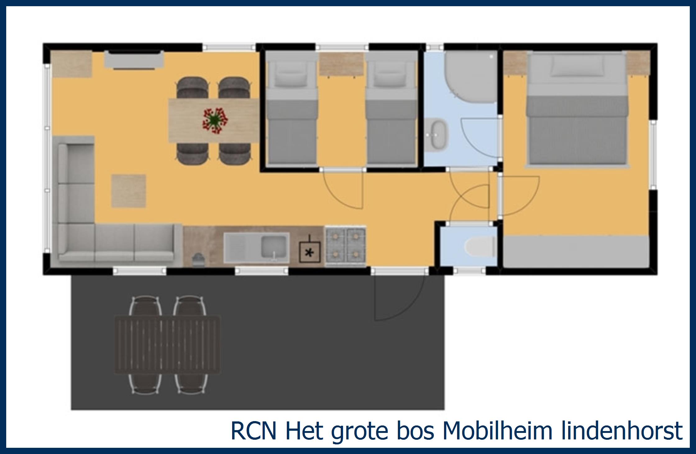 Kindermobilheim Mobilheim lindenhorst in Het Grote Bos