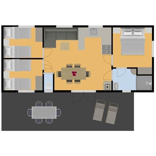 Kindermobilheim Mobilheim Huitre - 6LFV in La Ferme du Latois