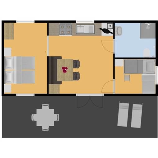 Kindermobilheim Rollstuhlgerechtes Mobilheim Sarlat - 4LMV R XL in Le Moulin de la Pique