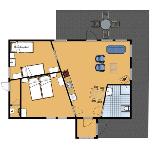 Cottage accessible aux personnes handicapées Pluto à De Noordster