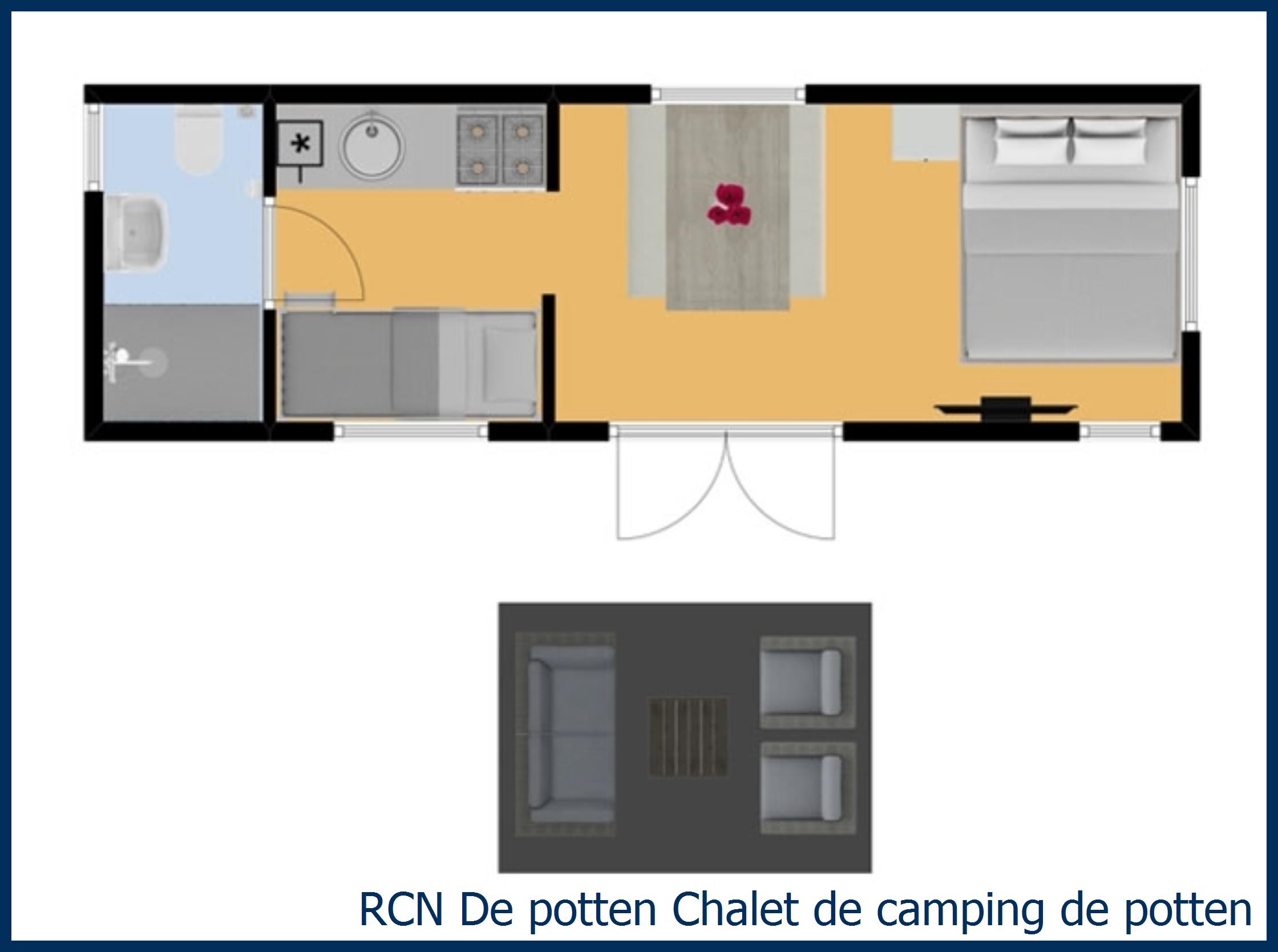 Cabane en bois de camping de Potten à De Potten