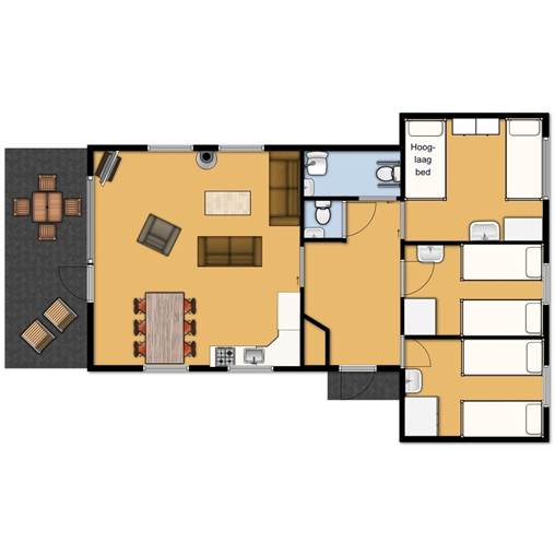 Cottage Accessible aux personnes handicapées  de Dobbe - 6A à De Roggeberg