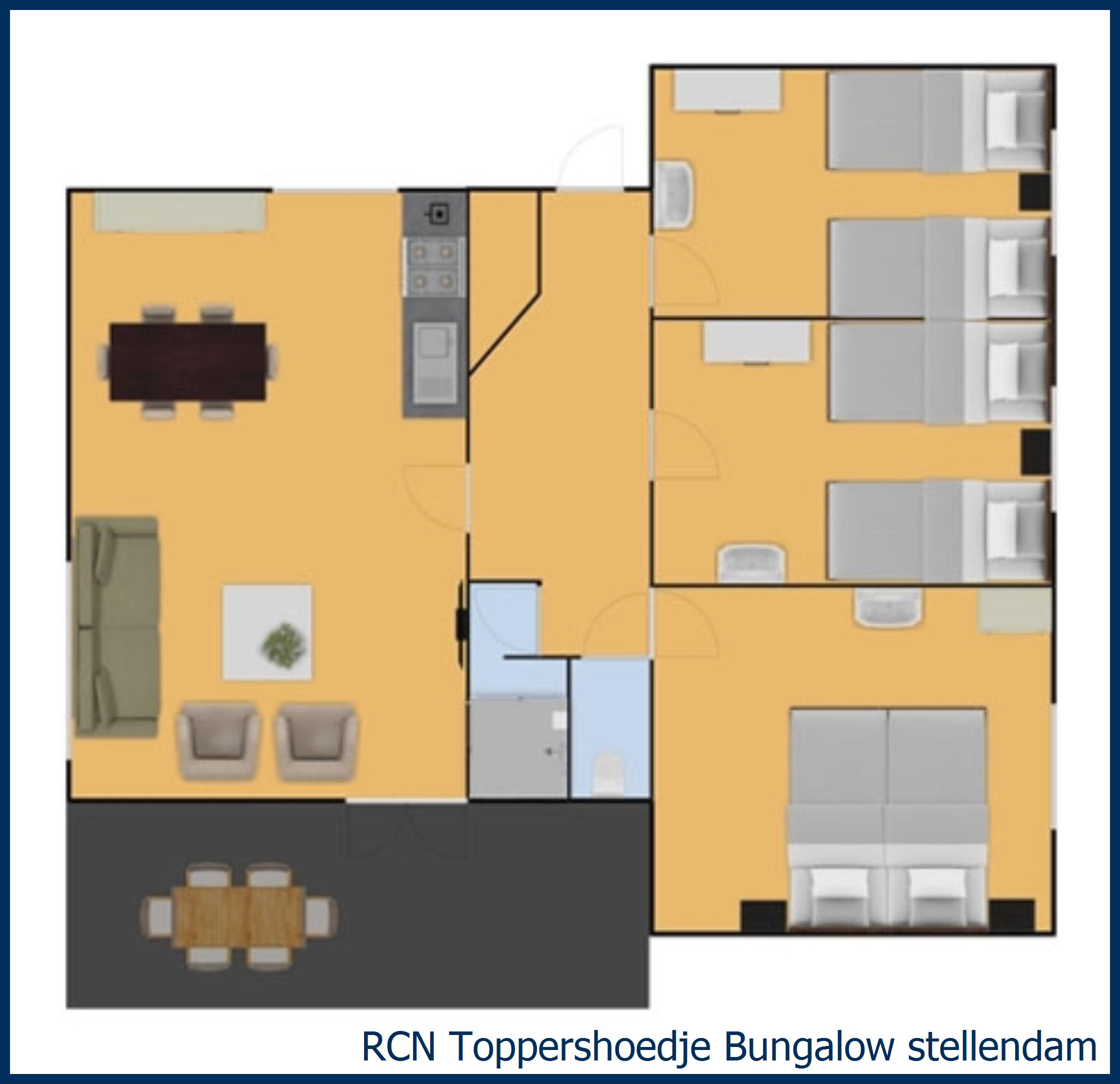 Cottage Stellendam à Toppershoedje