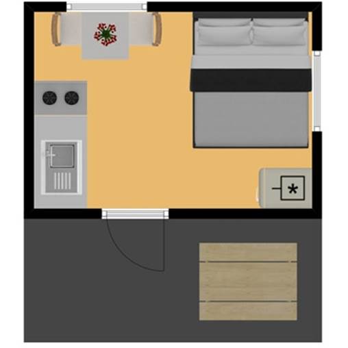 Chalet de camping de Zeester KC2 à Toppershoedje