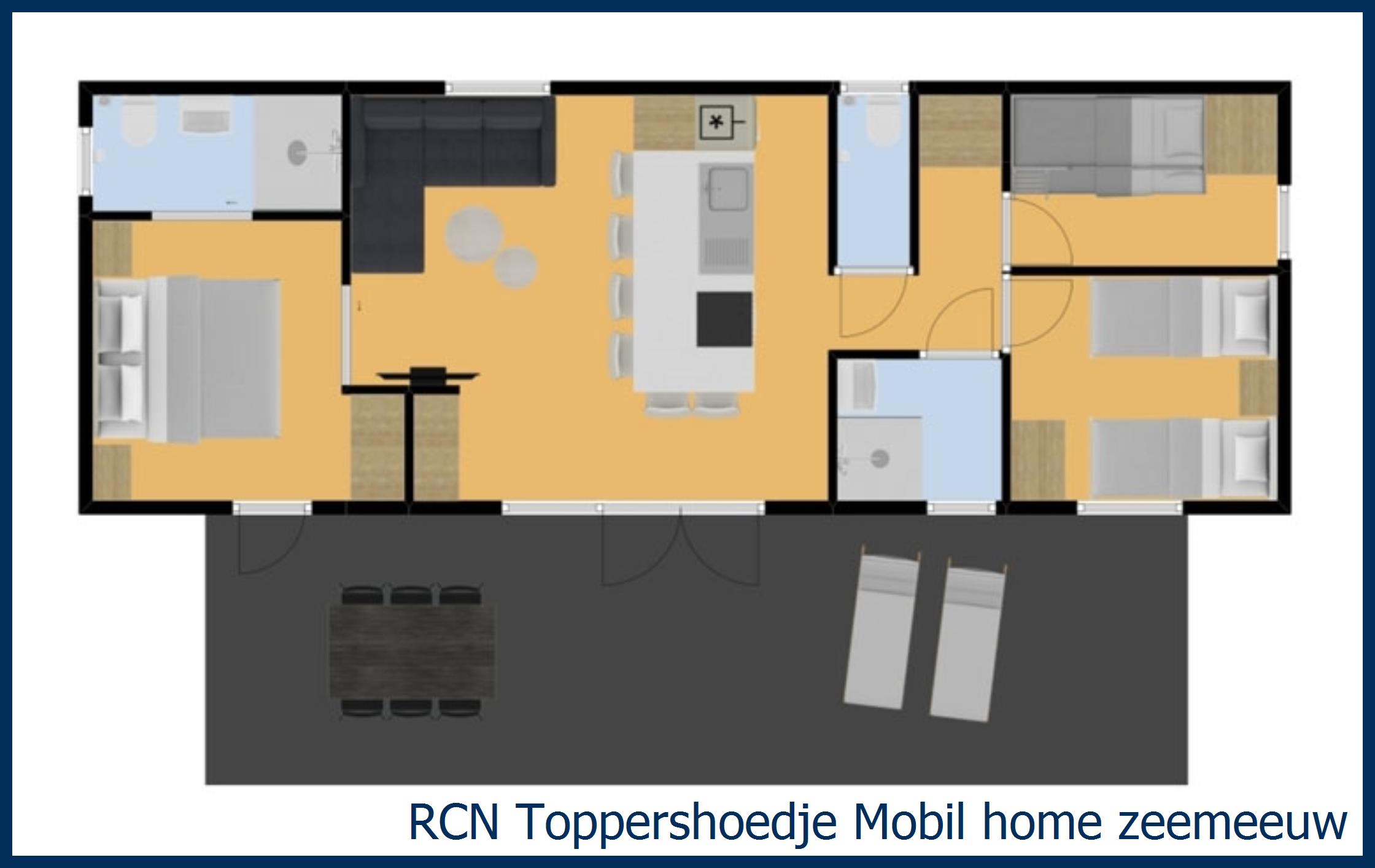 Caravane Mobil home Zeemeeuw à Toppershoedje
