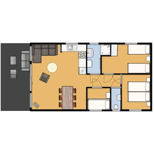 Cabane en bois Strandlodge à Zeewolde