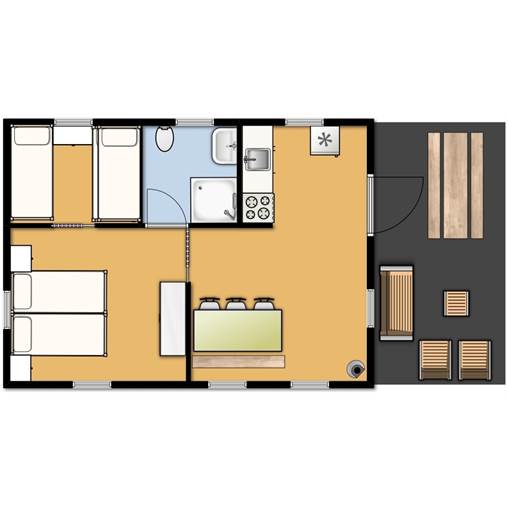 Tente safari lodge Laurier Tente safari Woordy à Zeewolde