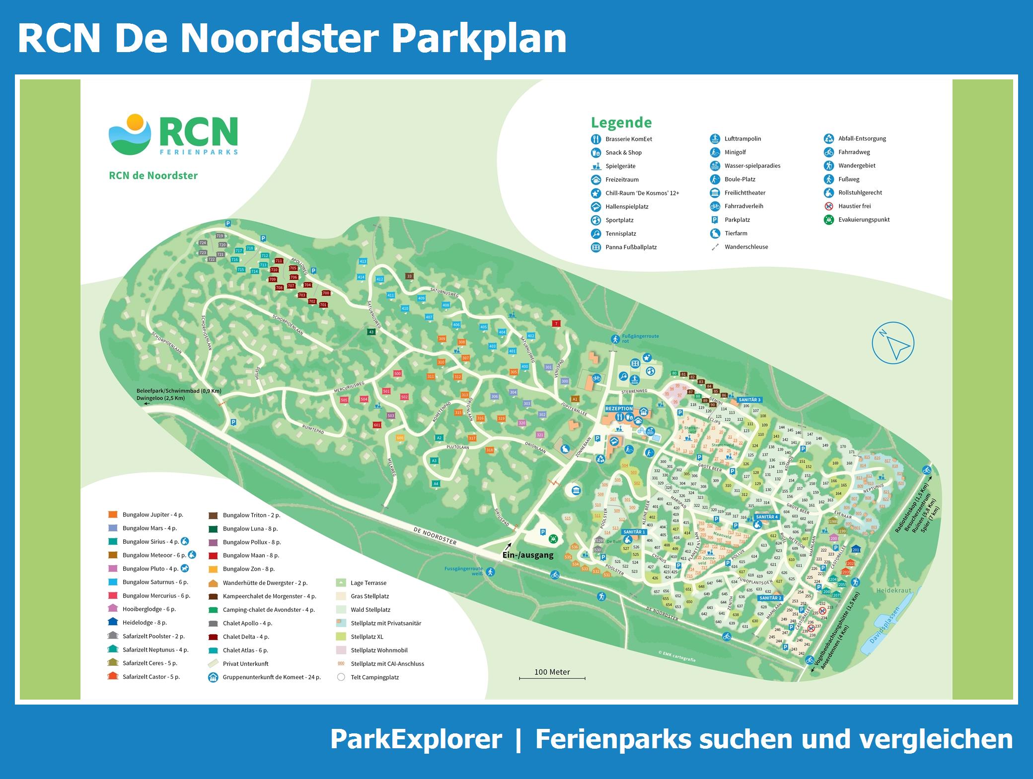 Karte und Lageplan RCN De Noordster