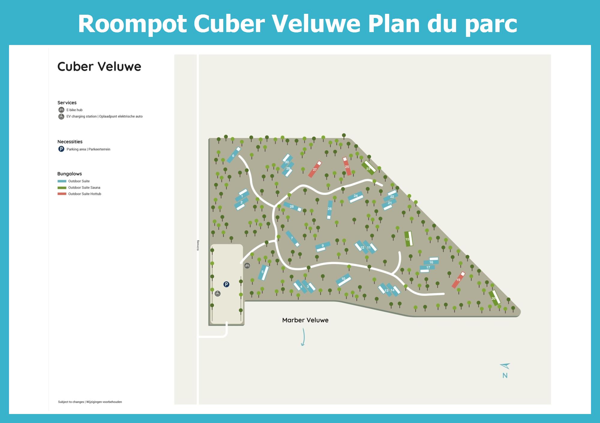 Plan Roompot Cuber Veluwe