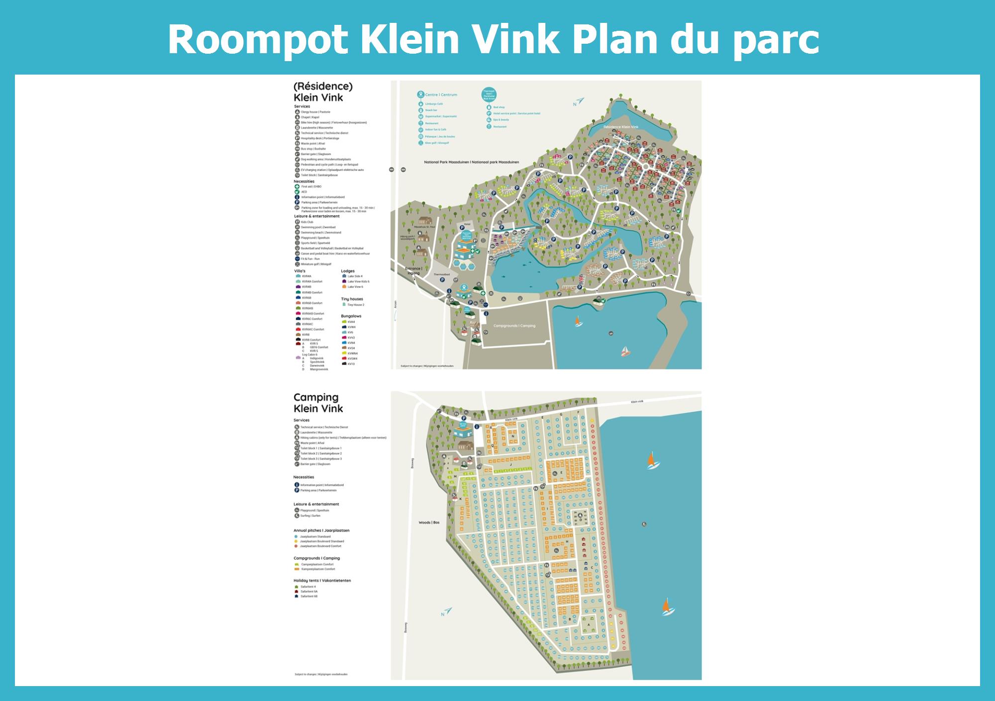 Plan Roompot Klein Vink
