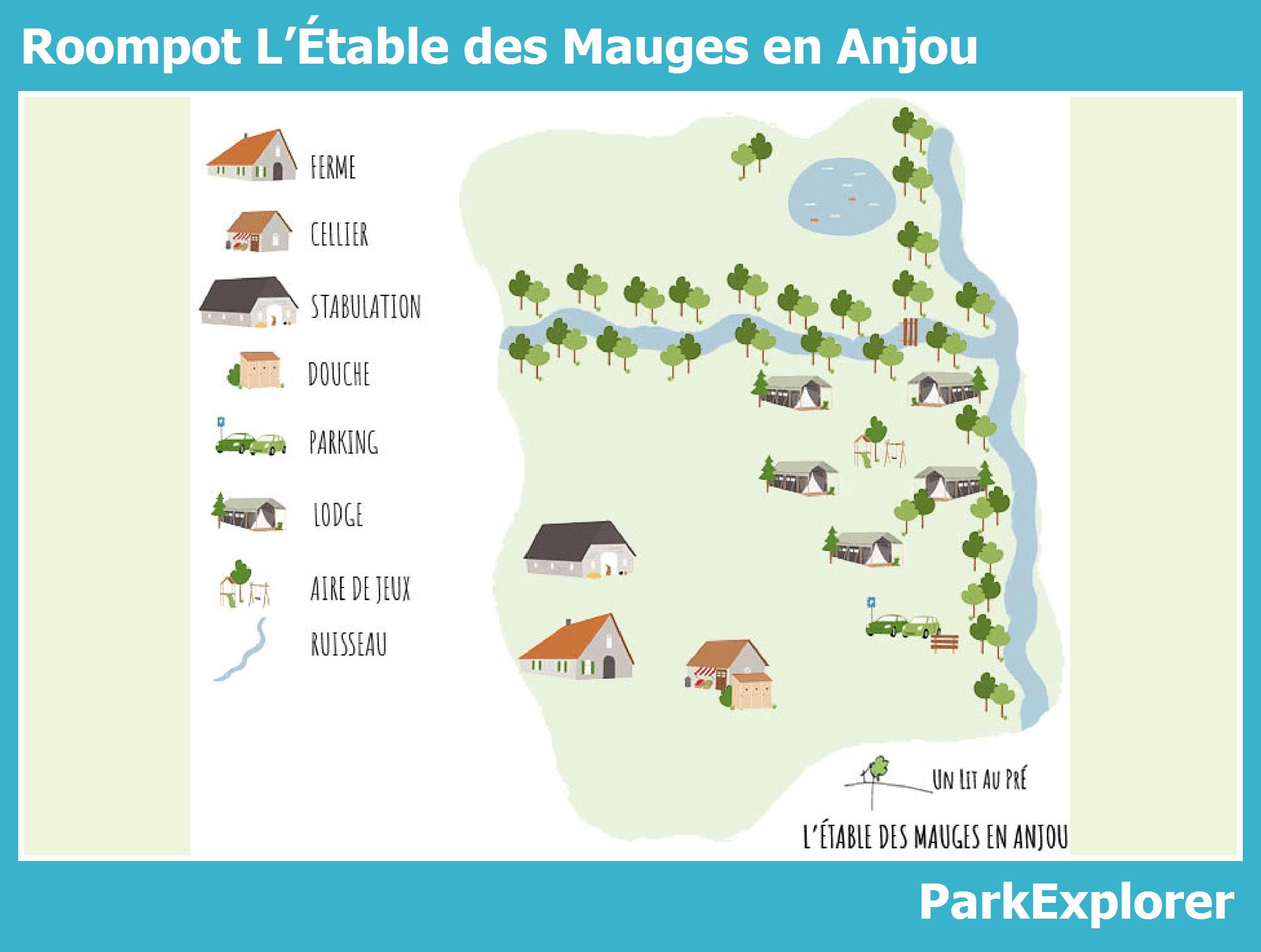 Plan Roompot L’Étable des Mauges en Anjou