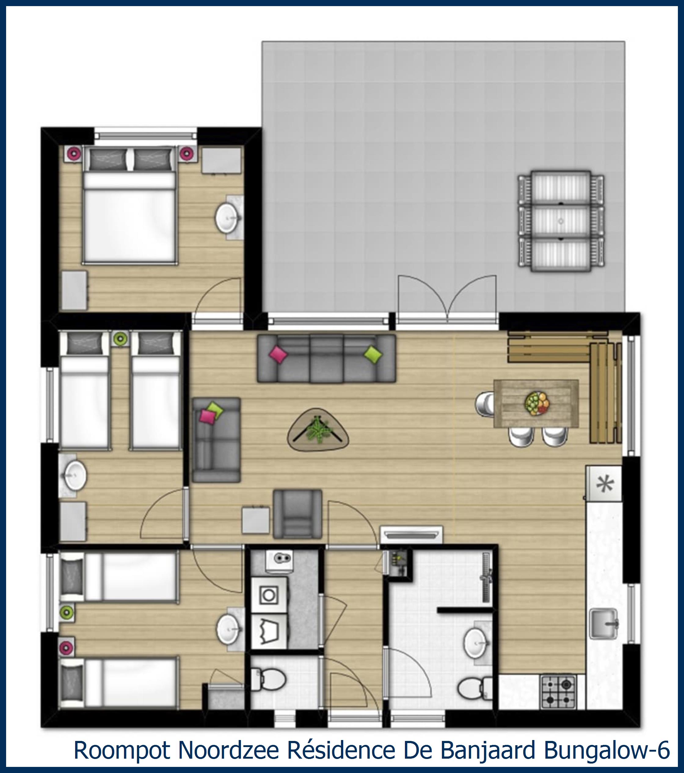 Bungalow 6 à Noordzee Résidence De Banjaard